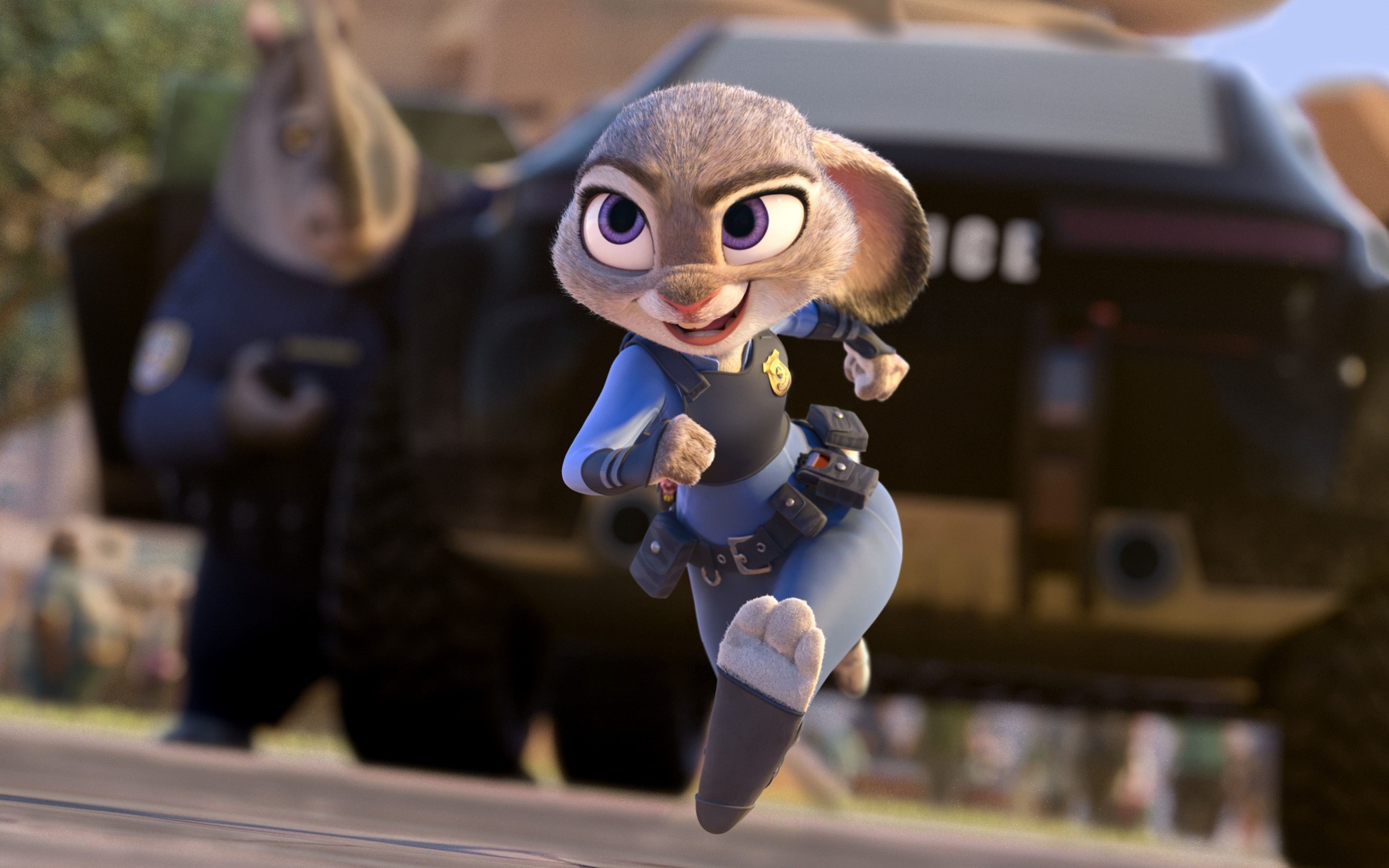 fantasy, disney, 2016, Comedy, action, walt, zeropolis, cartoon, 2K, animation, Walt Disney, character, zootopia, HD Wallpaper