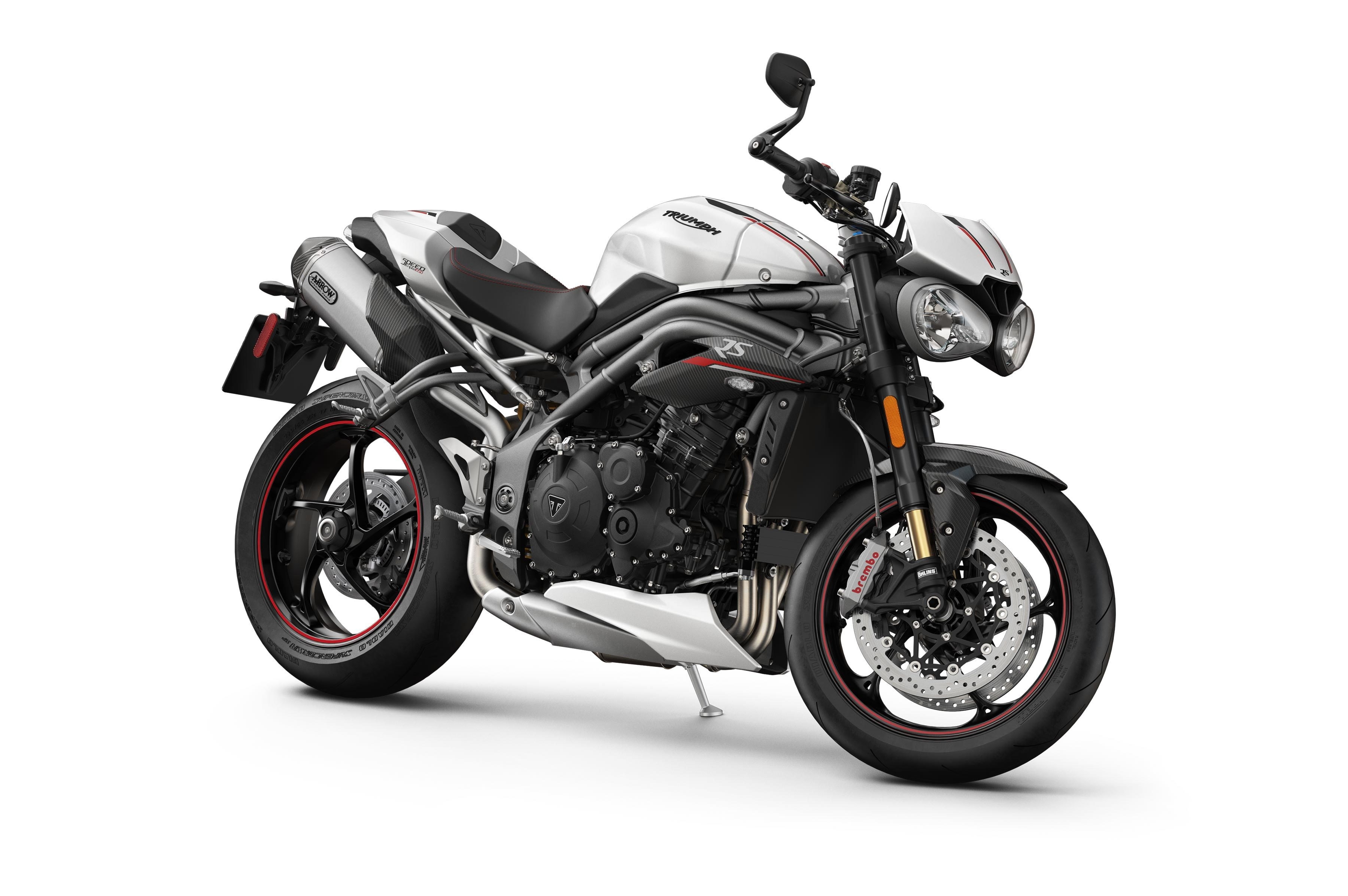 travel, Triumph, wheel, chrome, mode of transportation, transportation, Triumph Speed Triple, silver colored, motorsport, stationary, close-up, 2K, engine, HD Wallpaper