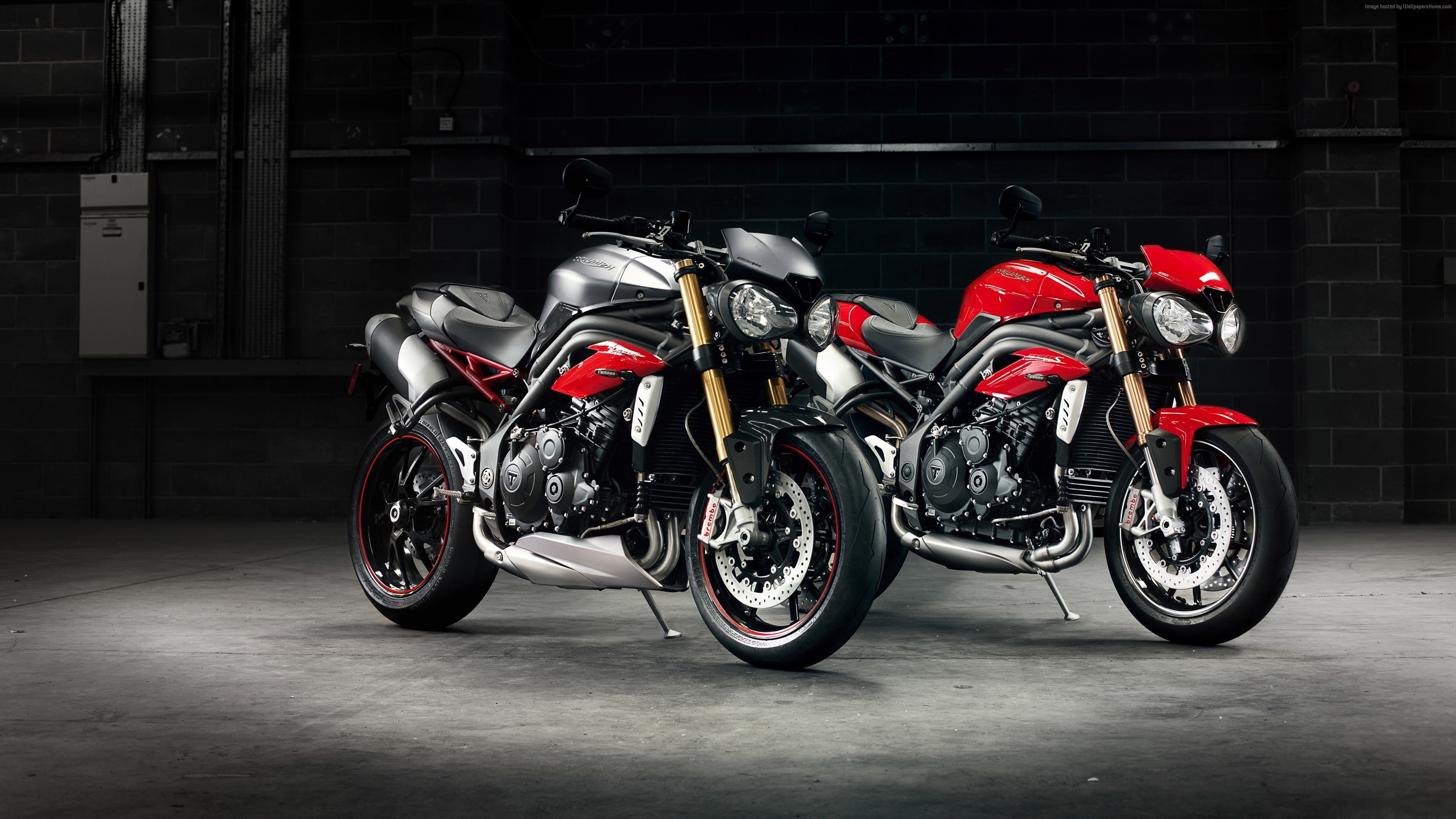 Triumph Speed Triple R, motorcycle, 4K, HD Wallpaper