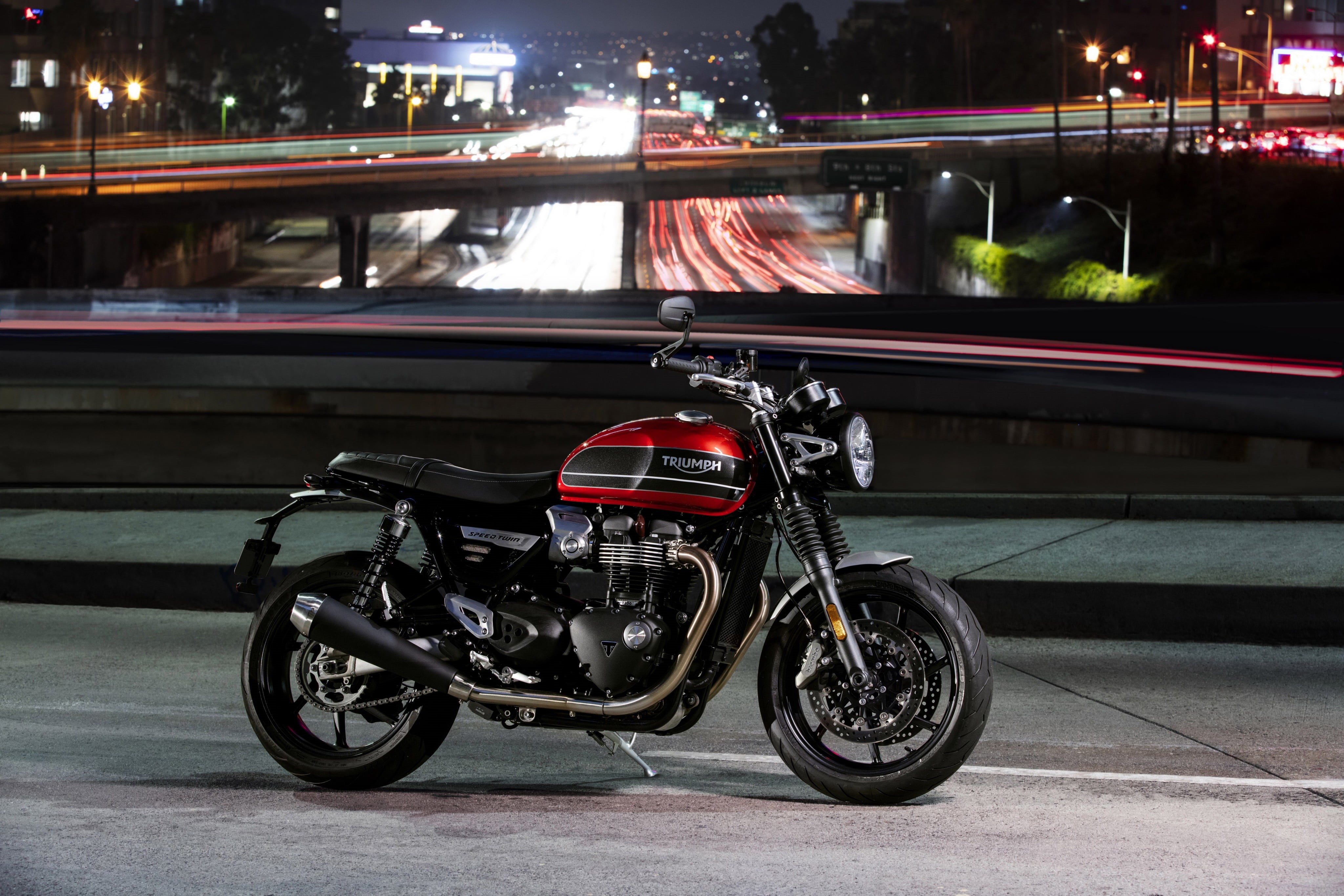 Motorcycle, Vehicle, Vehicles, 4K, Triumph Speed Twin, Triumph, HD Wallpaper