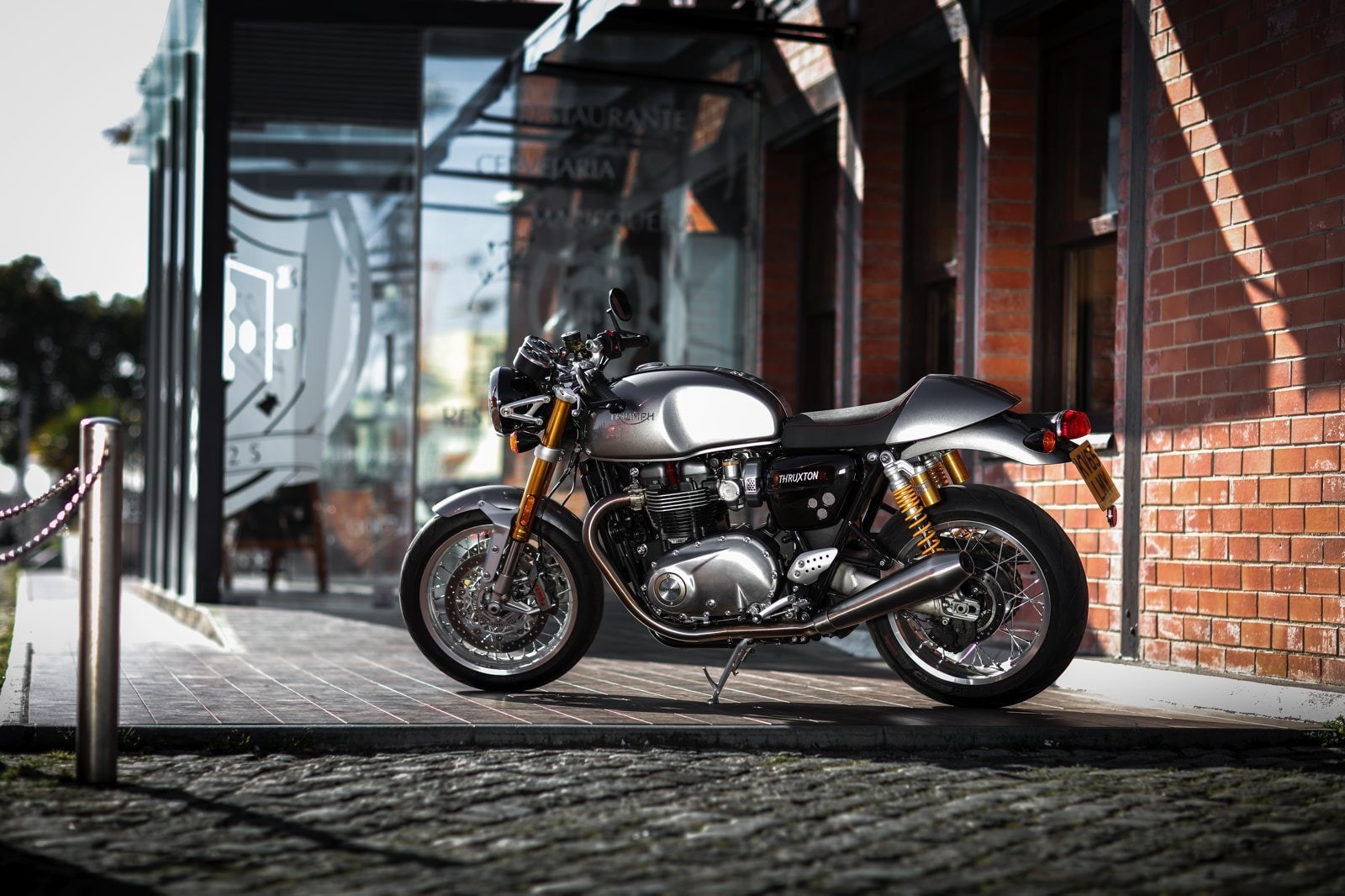 thruxton, motorcycles, triumph, 720P, 2016, HD Wallpaper