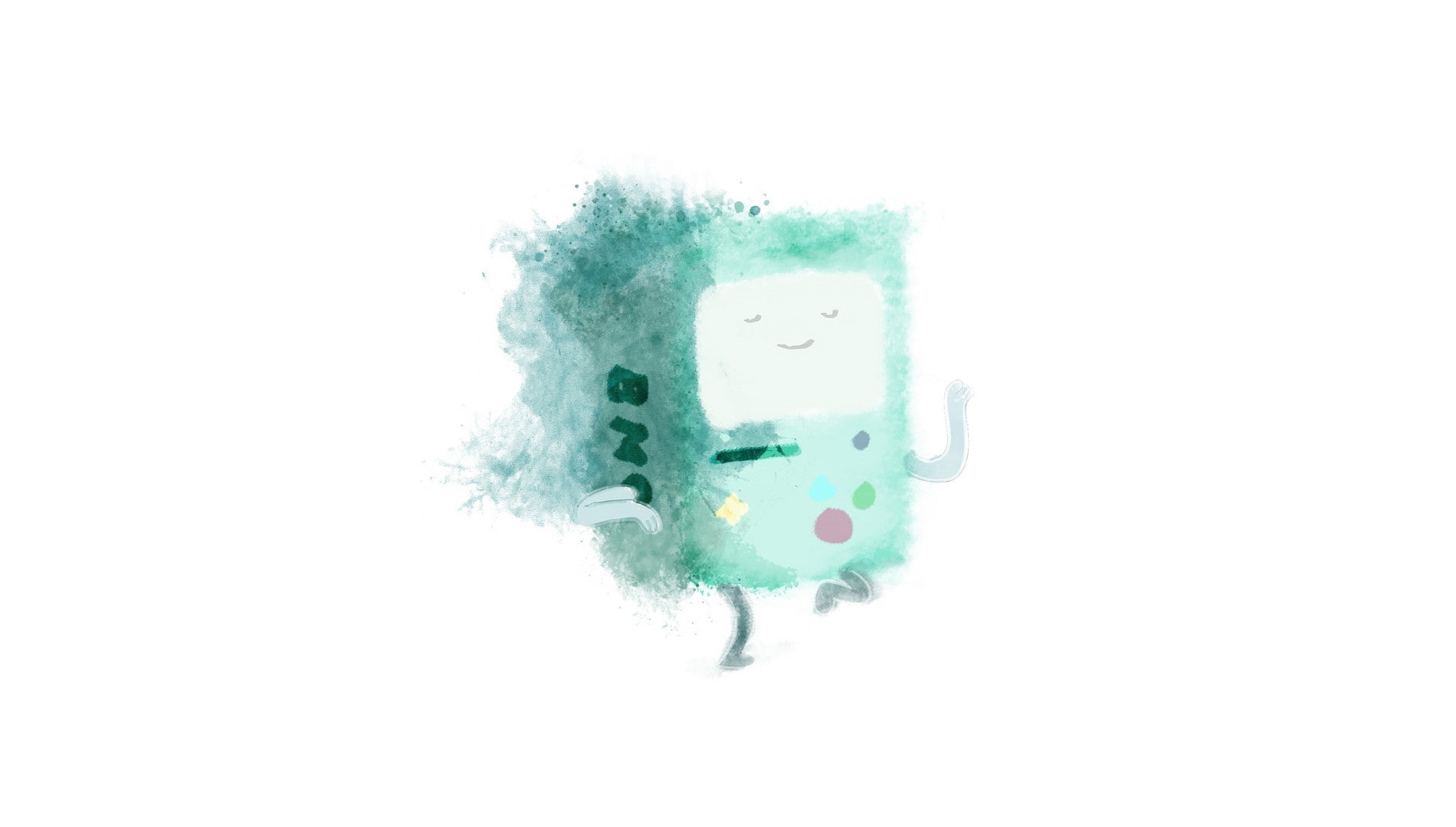 white, background, 720P, white background, adventure time, time, bmo, adventure, HD Wallpaper