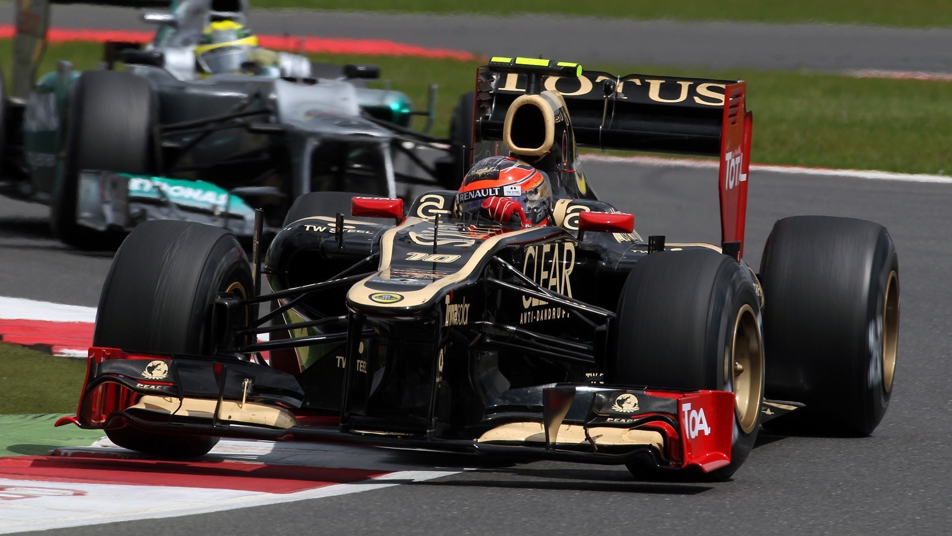 transportation, motorsport, racecar, professional sport, mode of transportation, sports race, Lotus Renault F1, sport, day, 1080P, preparation, motor racing track, HD Wallpaper