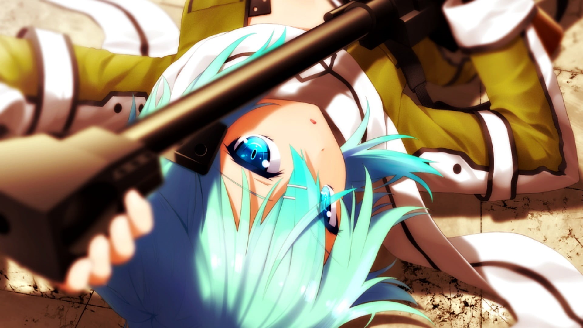 no people, high angle view, multi colored, day, nature, shadow, selective focus, 1080P, blue, sunlight, helmet, toy, Asada Shino, close-up, Sword Art Online, HD Wallpaper