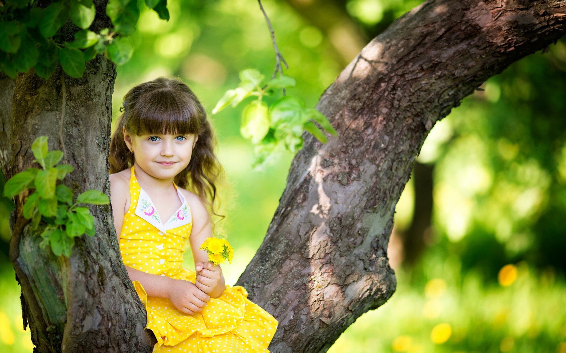 girl, small, 1080P, the mood, summer, HD Wallpaper