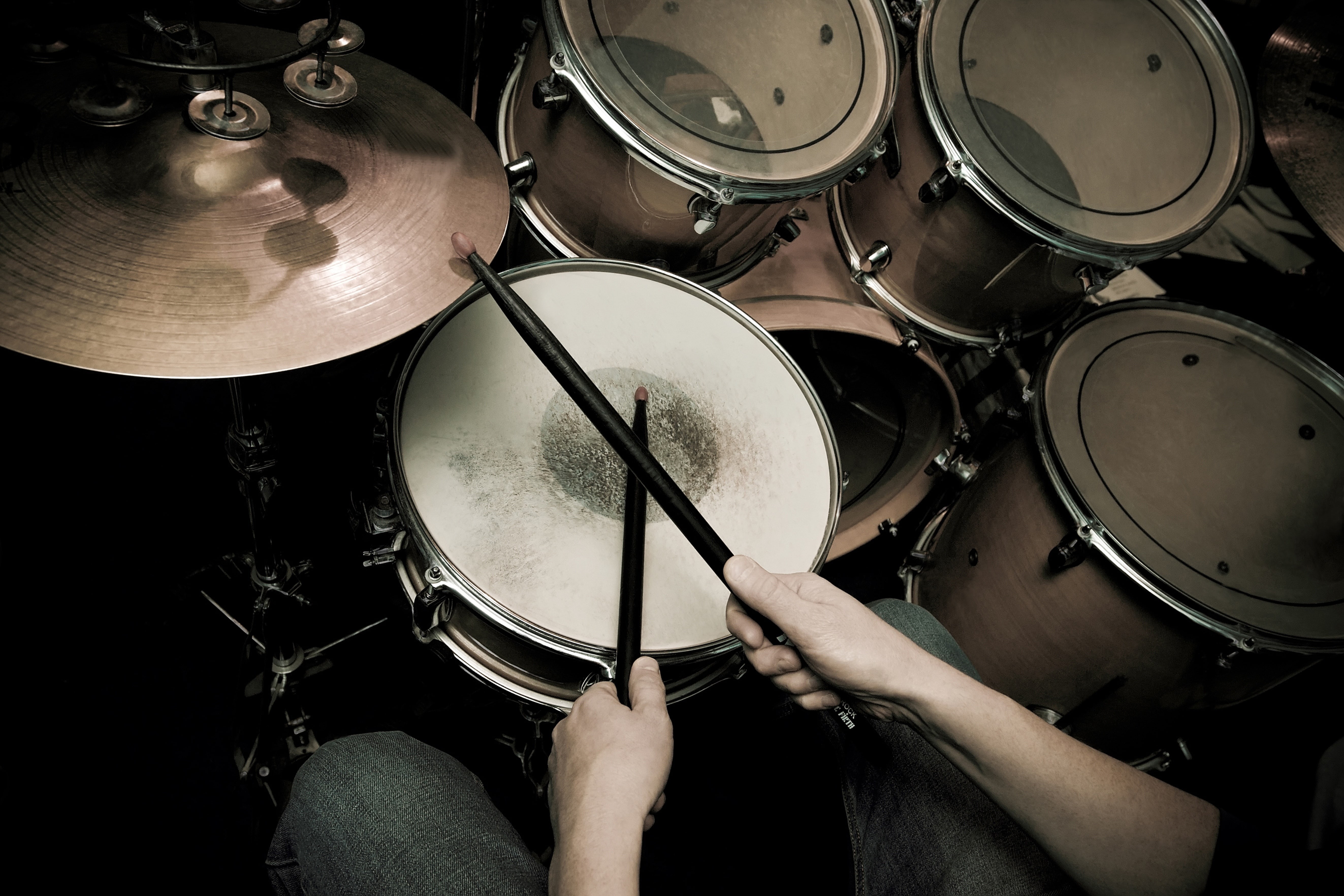 bokeh, instrument, the drummer plays, shock, musical, music, concert music hall, drum kit, live sound, drums, installation, blur, 5K, tool, sound 2, drum, HD Wallpaper