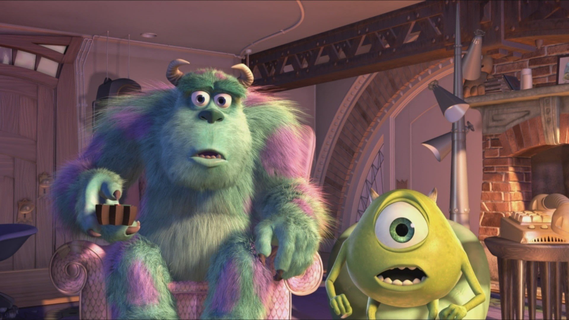 Inc., animated movies, movies, 1080P, Monsters, HD Wallpaper