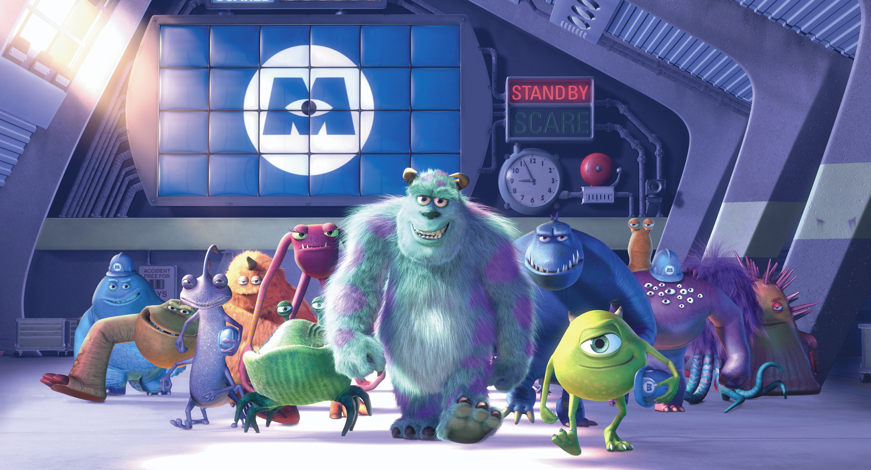 Animation, 2K, Monsters Inc, Pixar, HD Wallpaper