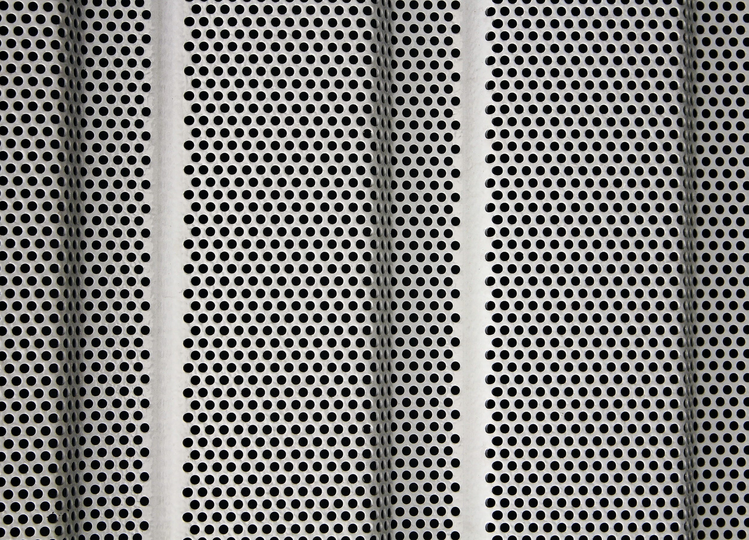 white, edges, regularly, mudguard, sheet metal, textured, repetition, metal grate, no people, holes, chrome, perforated, sheet, shape, wall tiling, aluminum, HD Wallpaper