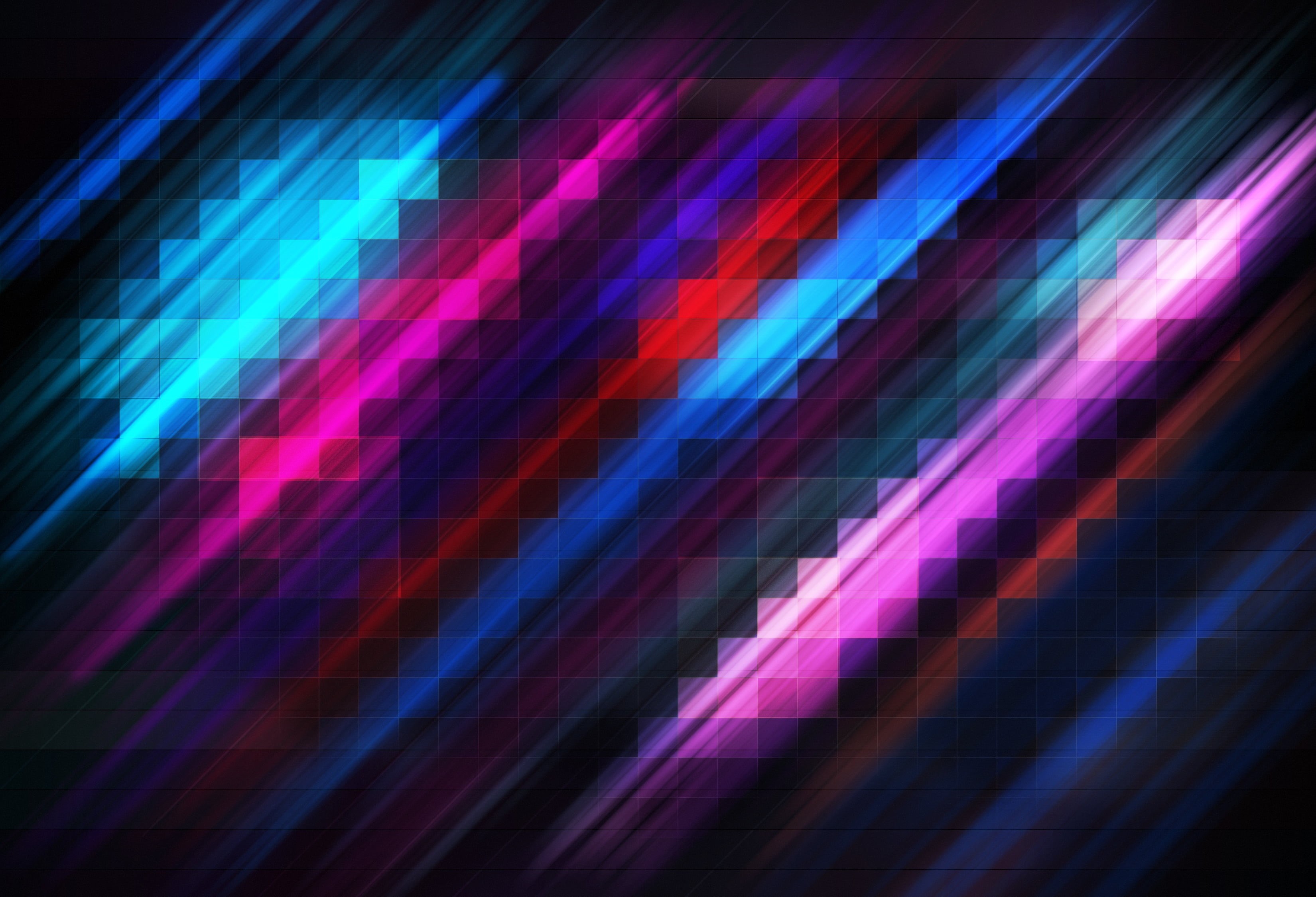 backgrounds, lighting equipment, blue, black background, illuminated, light - natural phenomenon, abstract, bright, striped, pattern, full frame, night, HD Wallpaper