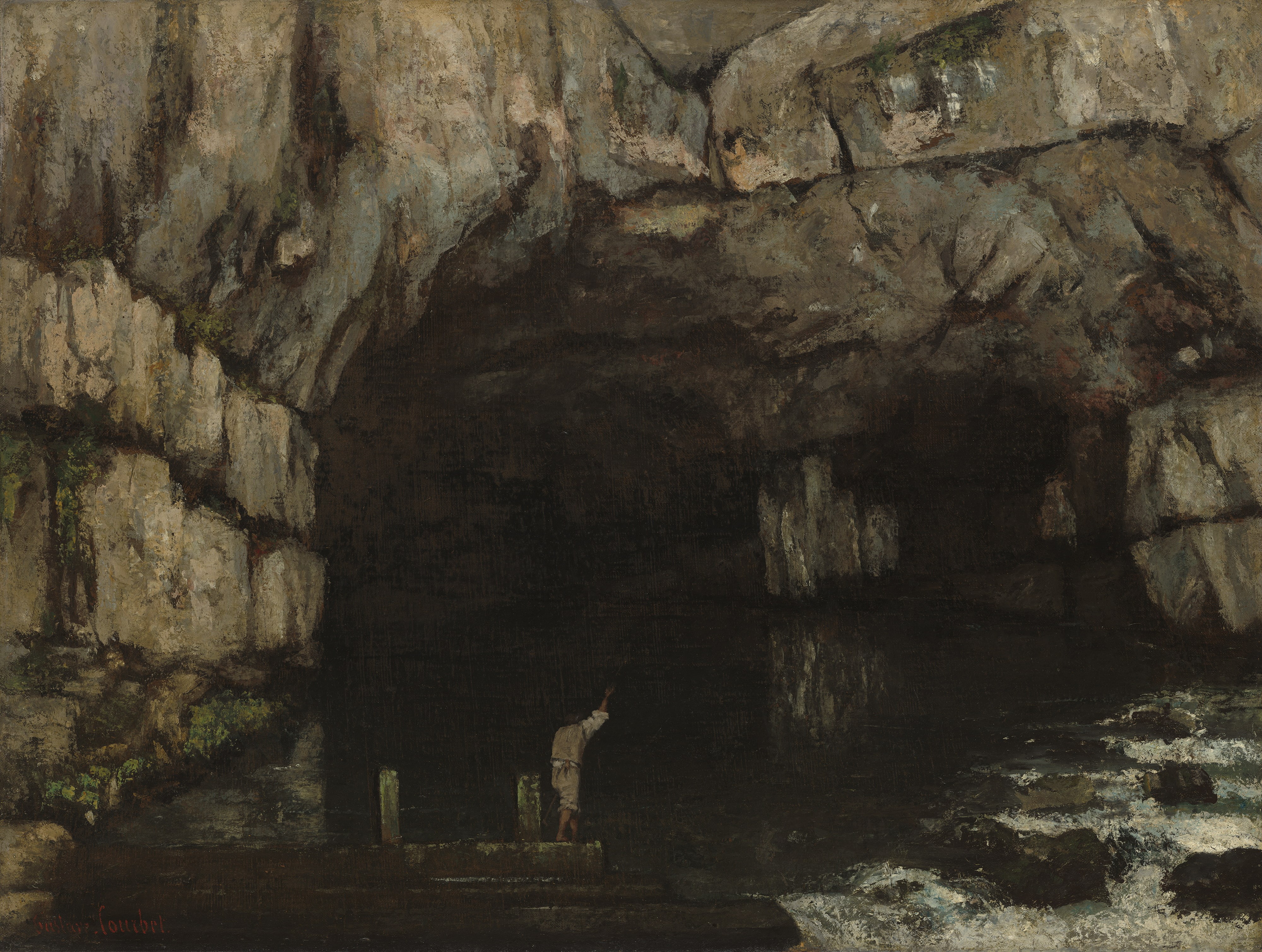 cave, rock - object, geology, rock formation, water, the past, history, built structure, rock, 4K, architecture, indoors, textured, physical geography, HD Wallpaper