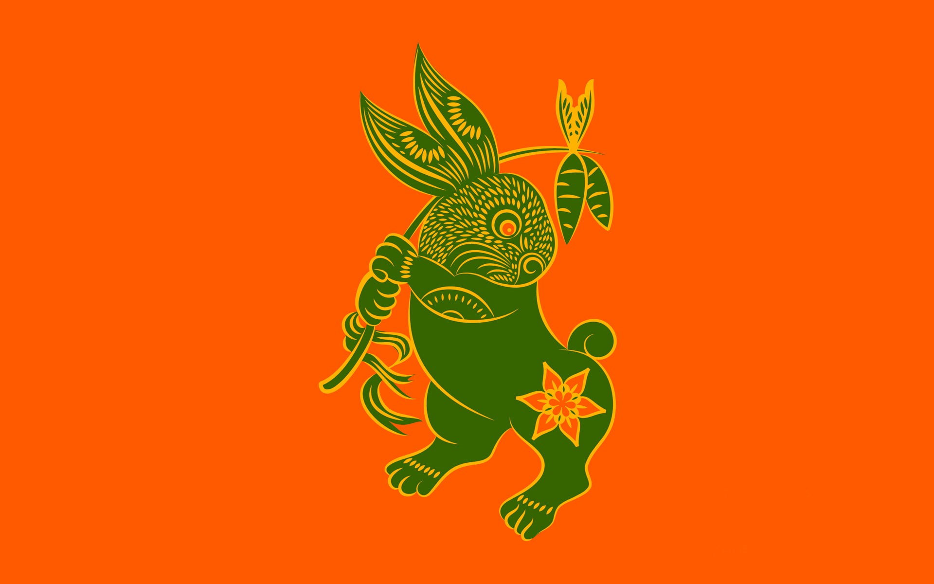 rabbit, Zune, 1080P, zodiac, HD Wallpaper