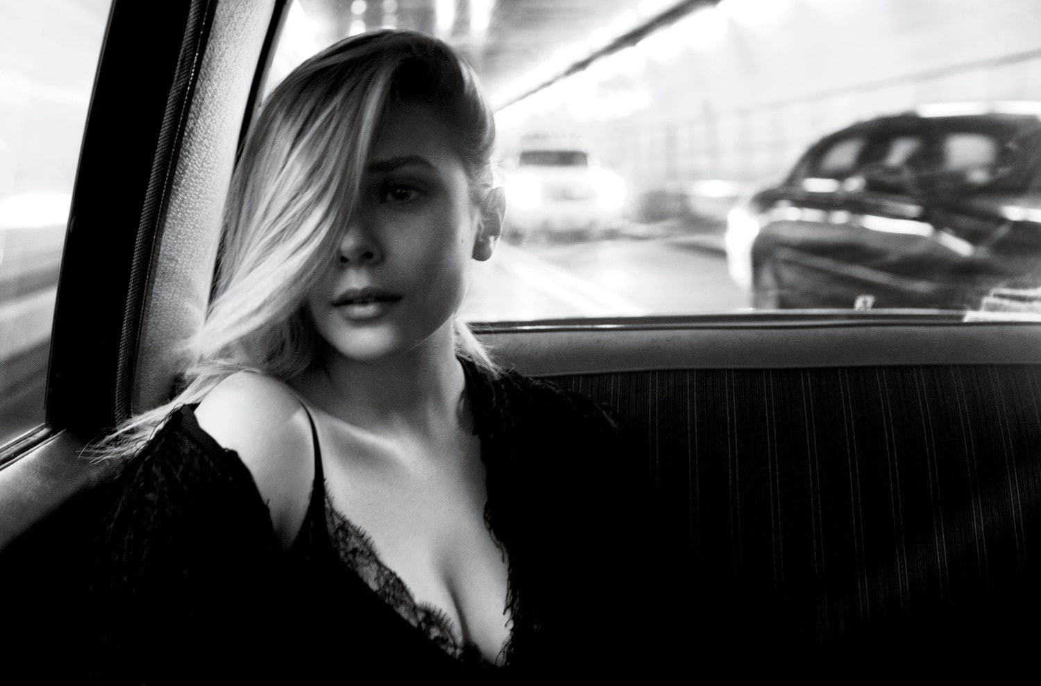 Elizabeth Olsen, monochrome, actress, women, 720P, HD Wallpaper