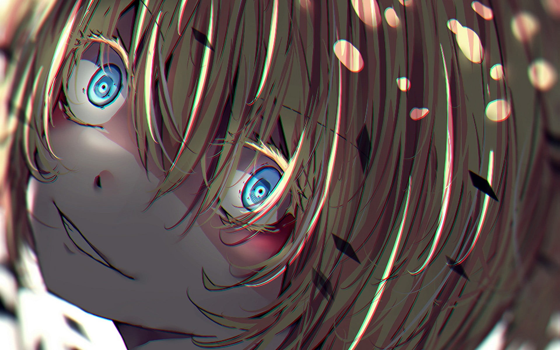 anime, pattern, design, indoors, selective focus, no people, multi colored, focus on foreground, creativity, anime girls, artwork, close-up, human representation, HD Wallpaper