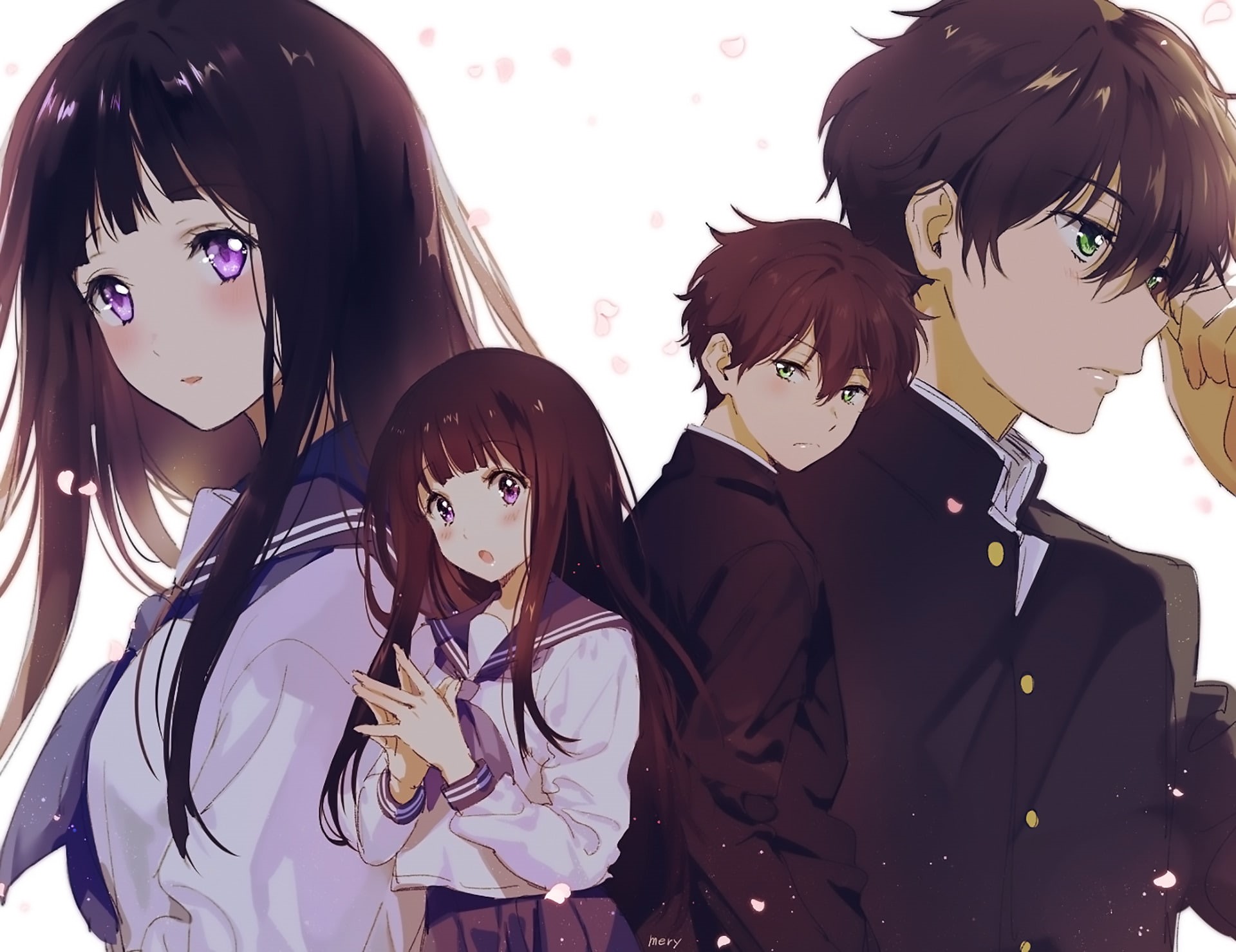 Eru Chitanda, Anime, 1080P, Hyouka, Hōtarō Oreki, HD Wallpaper