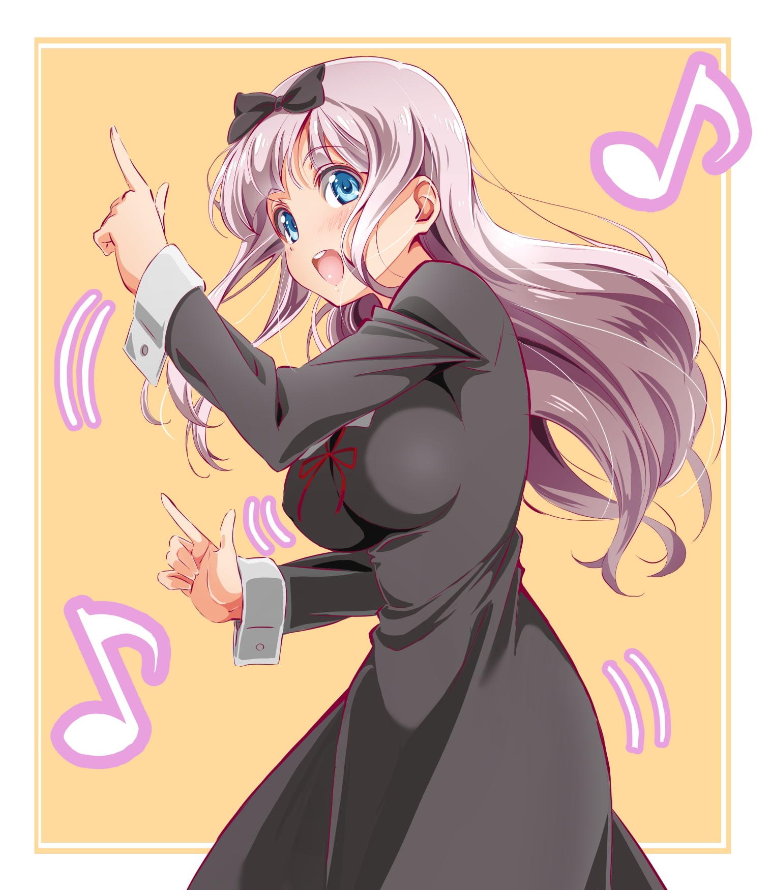 school uniform, pink hair, Kaguya-Sama: Love is War, anime girls, Chika Fujiwara, 720P, Phone HD Wallpaper