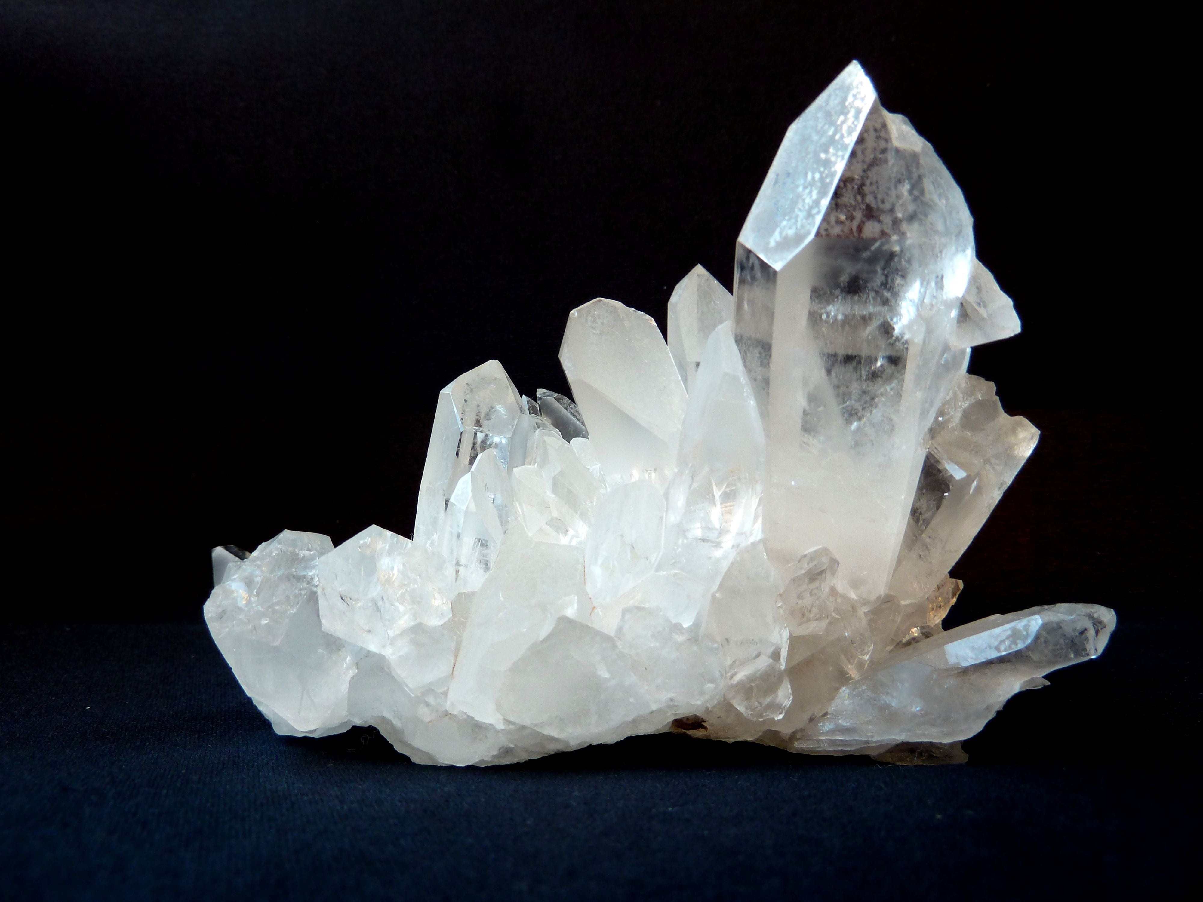rock, semi-precious gem, transparent, gemstone, close-up, deco, valuable, partly cloudy spotty, gem top, quartz, natural condition, white color, protective stone, HD Wallpaper