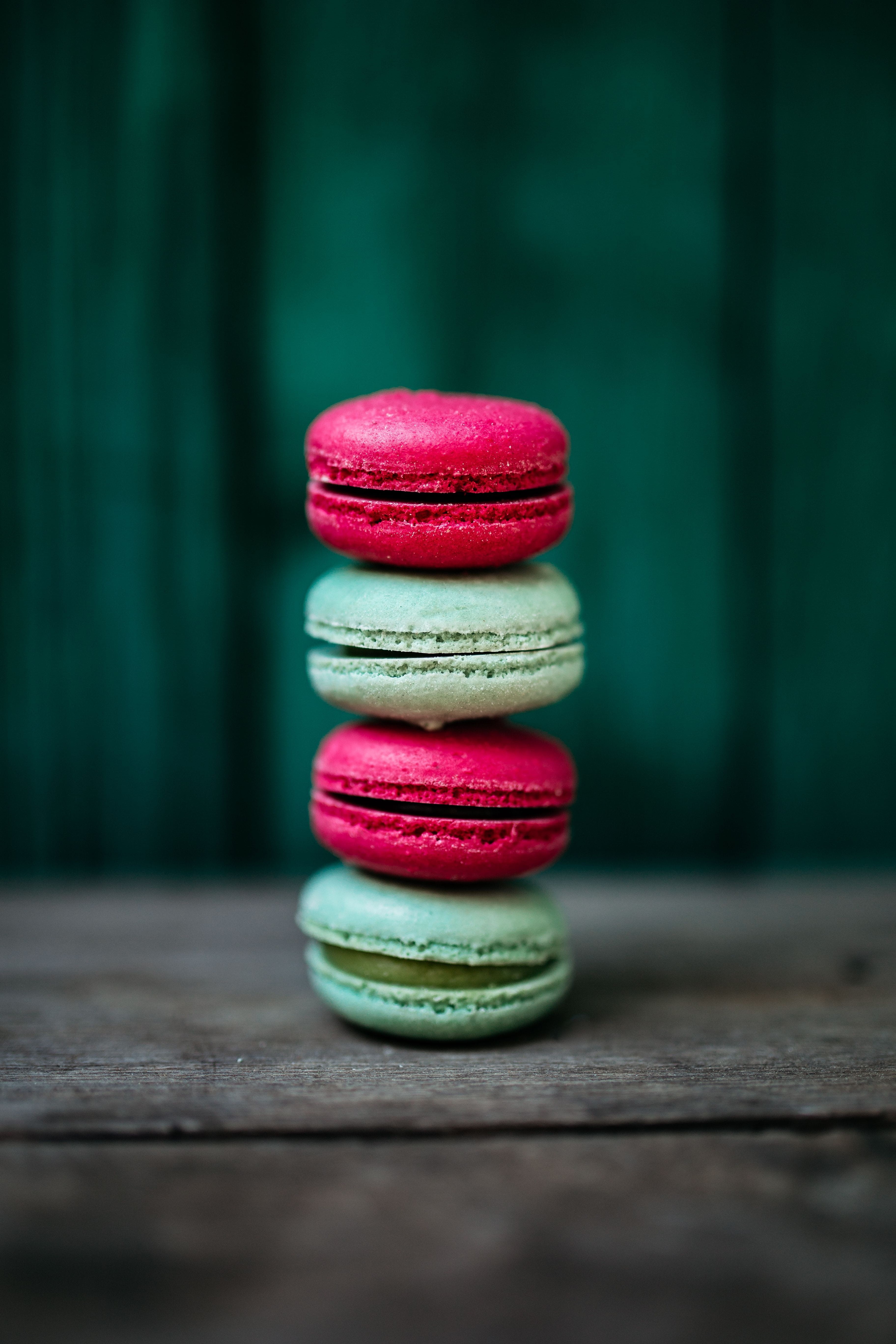 biscuit, pink Color, Macaroons, ready-to-eat, close-up, delicious, selective focus, pastry, france, macaron, bakery, gourmet, table, pink, sweet, stack, Phone HD Wallpaper