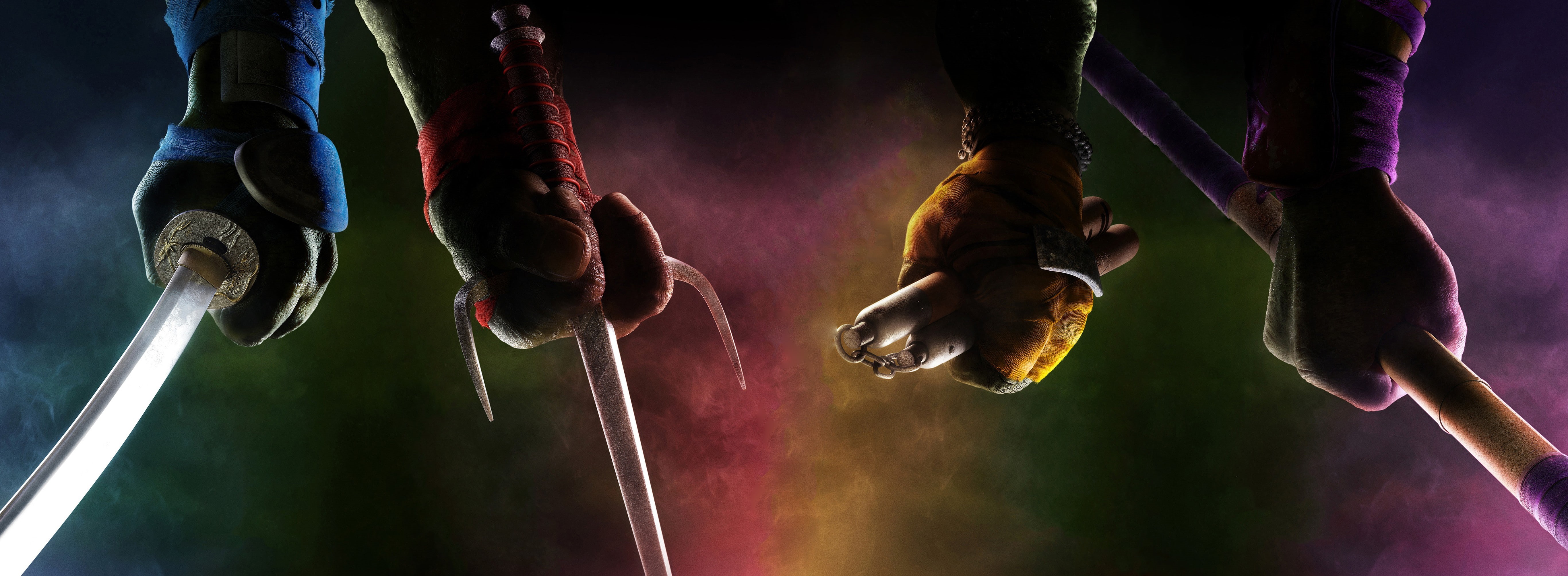 human limb, 5K, weapon, focus on foreground, panoramic, movie poster, people, stage, movies, low angle view, multi colored, night, arts culture and entertainment, HD Wallpaper