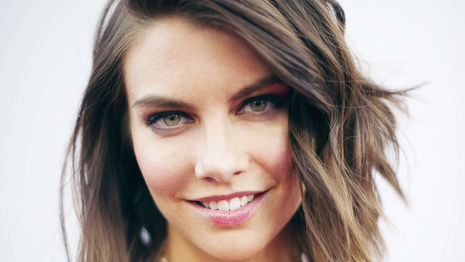 lips, smiling, s, body part, hair, portrait, Lauren Cohan, beauty ...