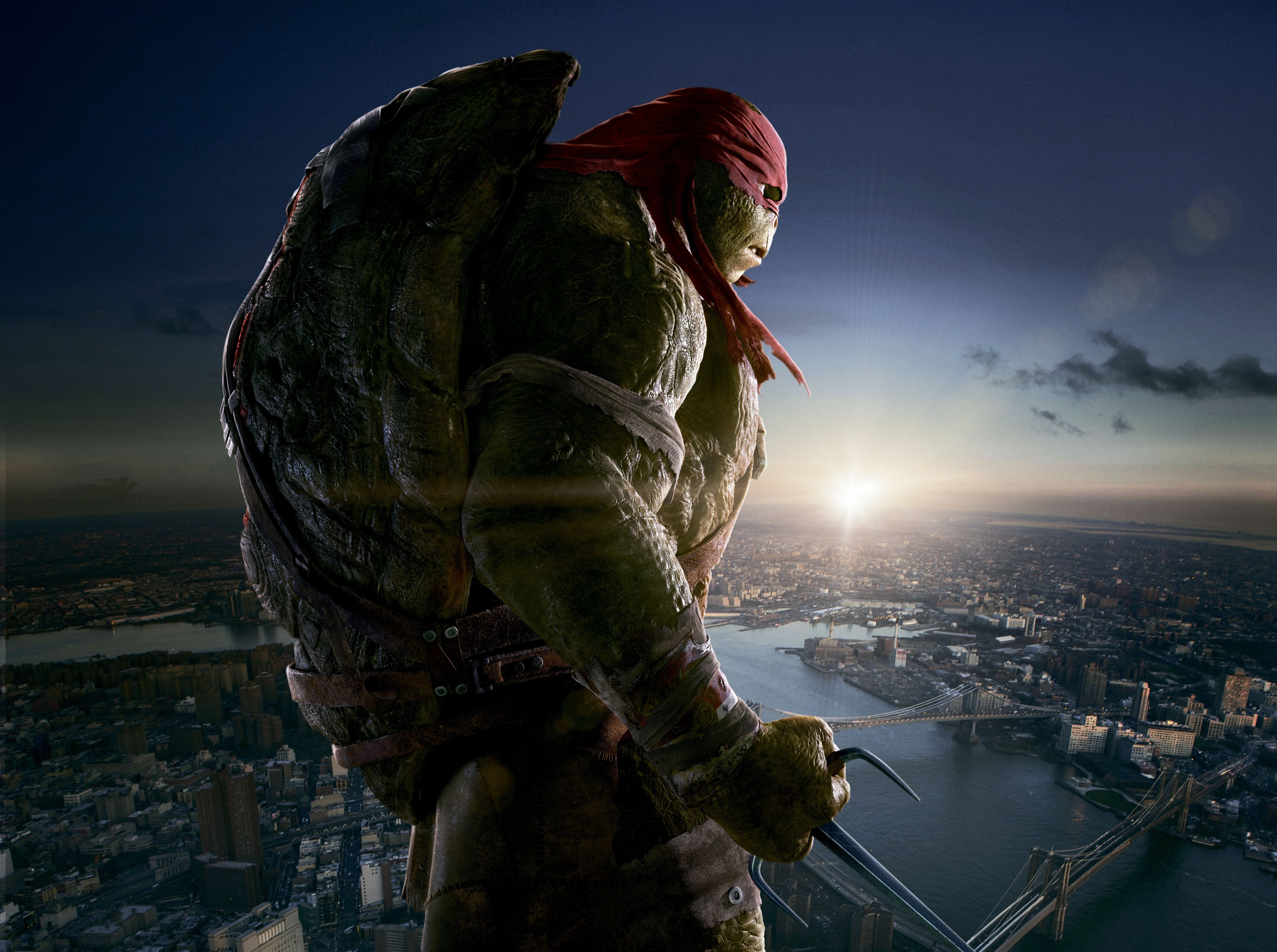 Teenage Mutant Ninja Turtles, statue, water, 5K, city, sculpture, Ninja, Ninja Turtles, nature, Turtles, architecture, Film, Cartoons, craft, HD Wallpaper