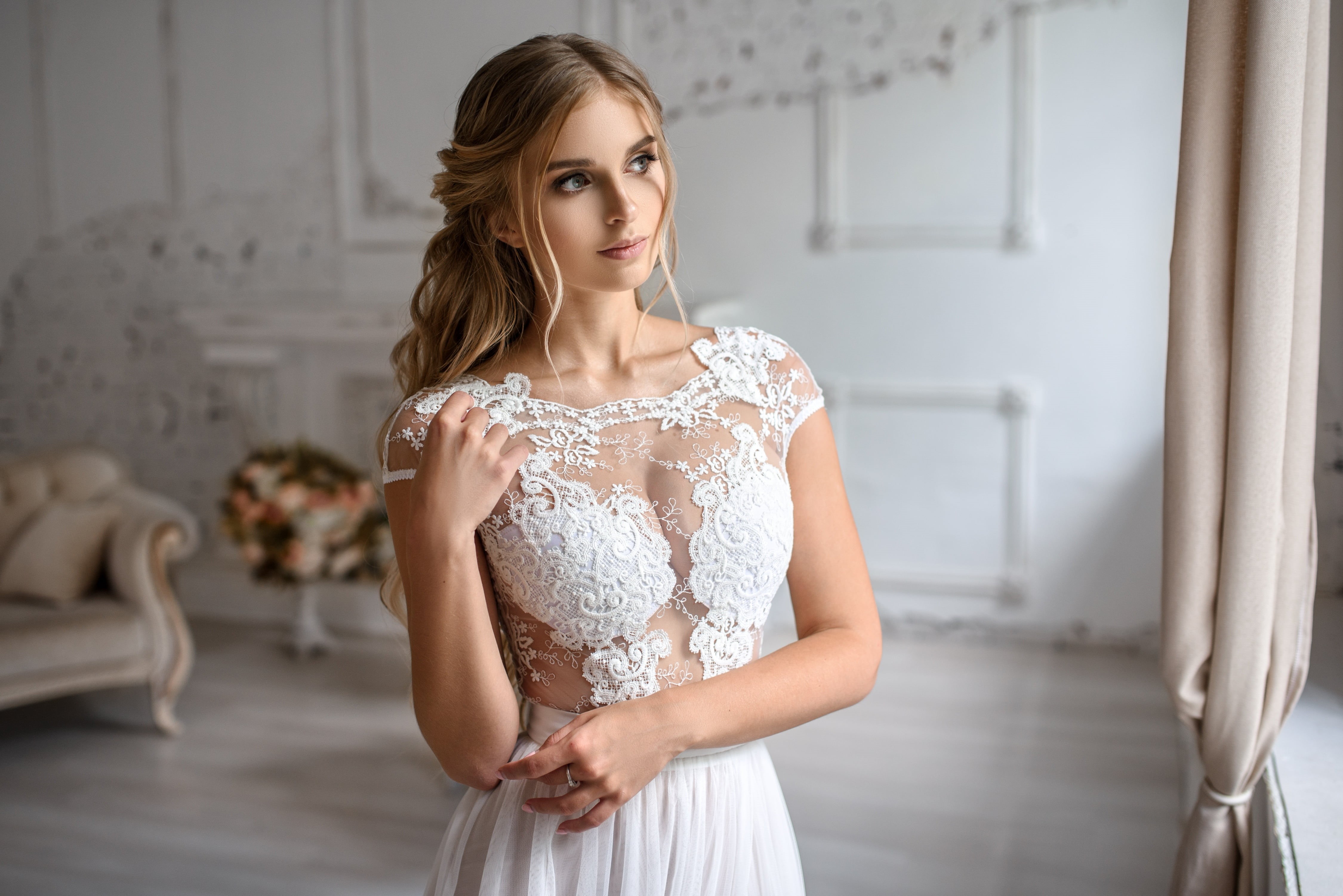 4K, girl, dress, the bride, beauty, Igor Kondukov, Igor Kondakov, HD Wallpaper