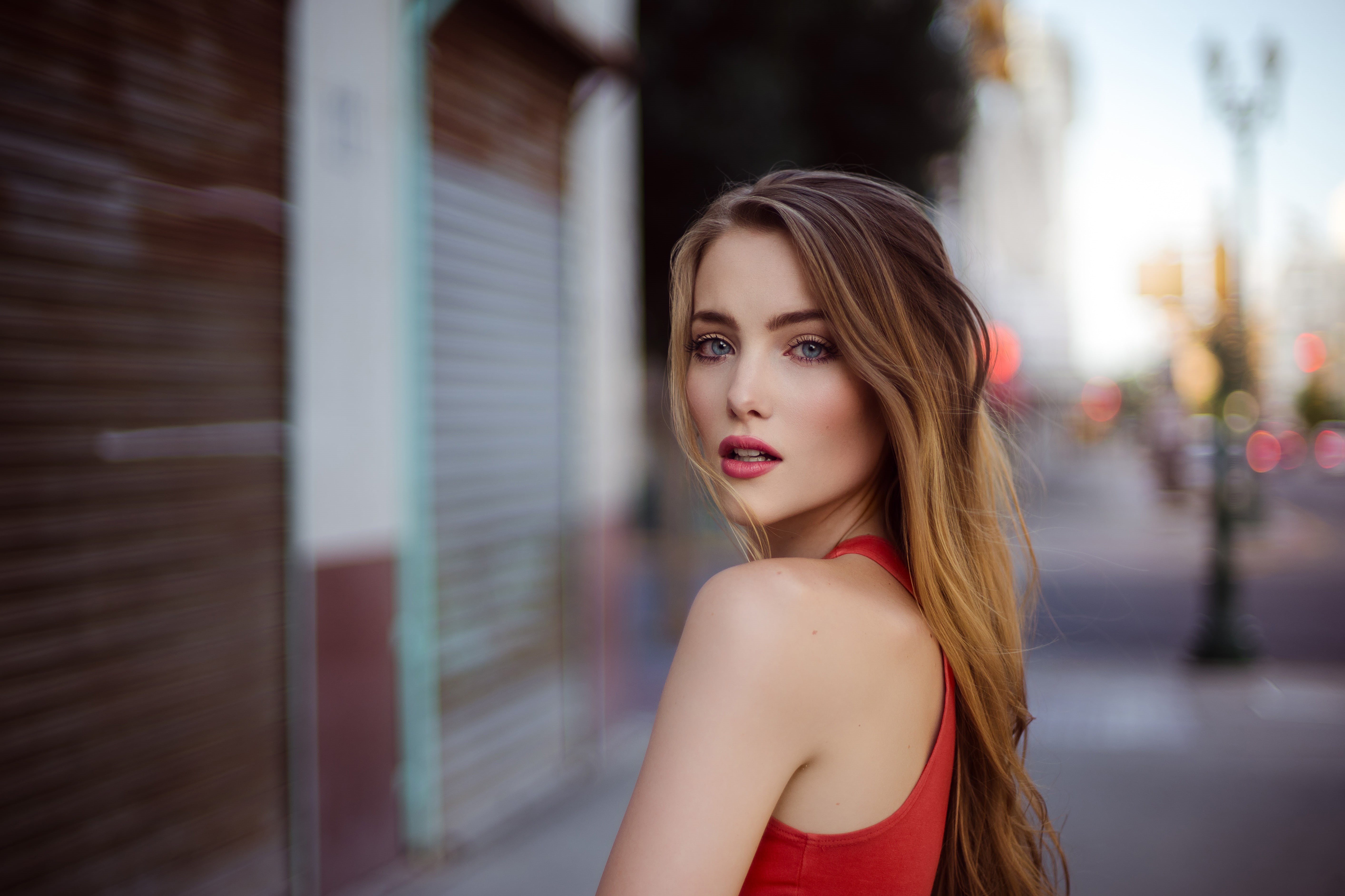 hair, make-up, women, april alleys, long hair, fashion, hairstyle, young women, looking at camera, eyes, 5k, beautiful people, 5K, young adult, fashion model, HD Wallpaper