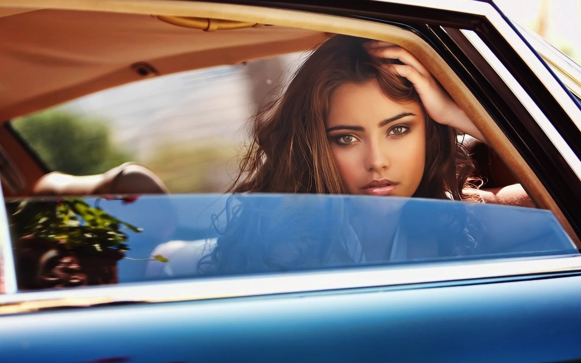 1080P, Face, Nataniele Ribeiro, Models, Nataniele Ribiero, HD Wallpaper