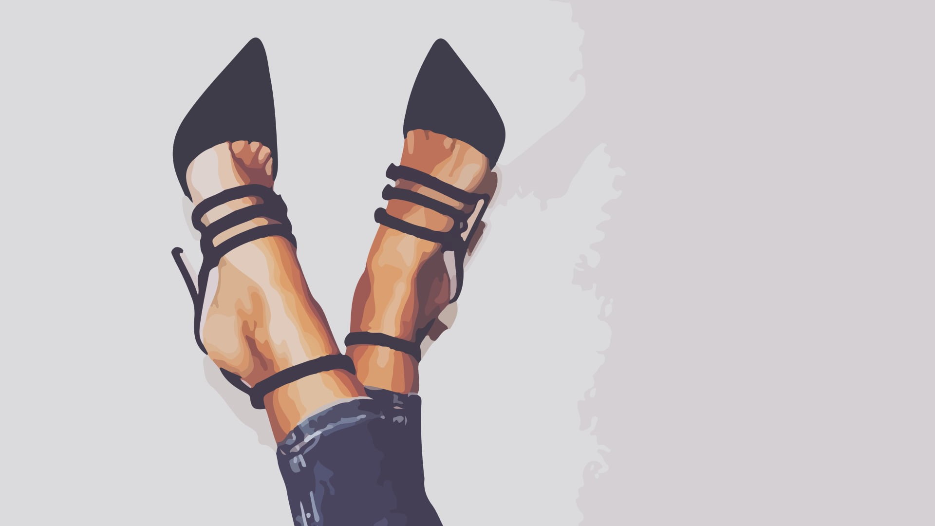 standing, sport, lifestyles, high heels, feet, jeans, copy space, leather, human leg, day, studio shot, vector art, 1080P, feet in the air, vector, men, HD Wallpaper