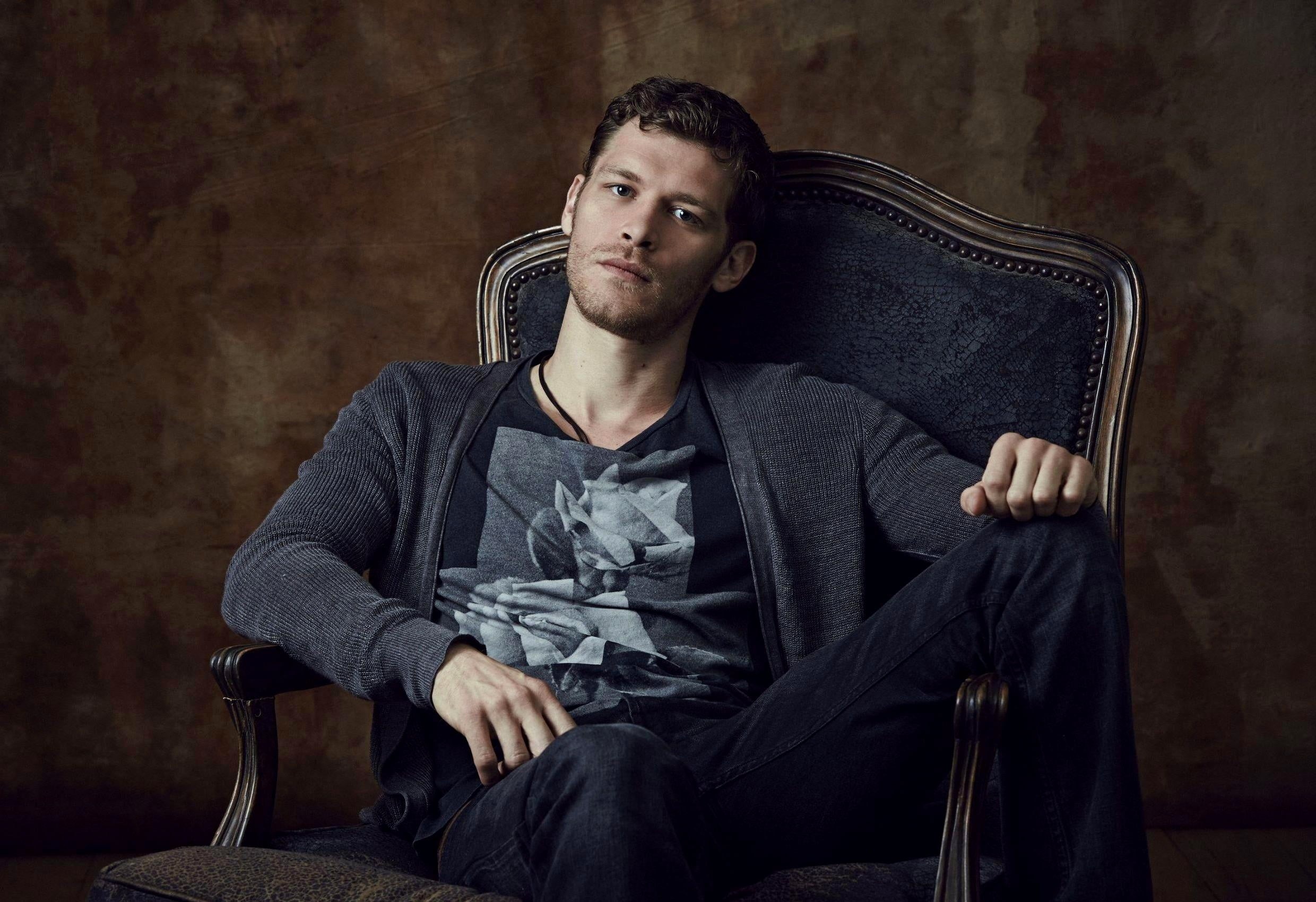 beautiful, fashion, portrait, lifestyles, pensive, young Men, indoors, relaxation, armchair, human Face, gray, brown Hair, Original, adult, looking At Camera, HD Wallpaper