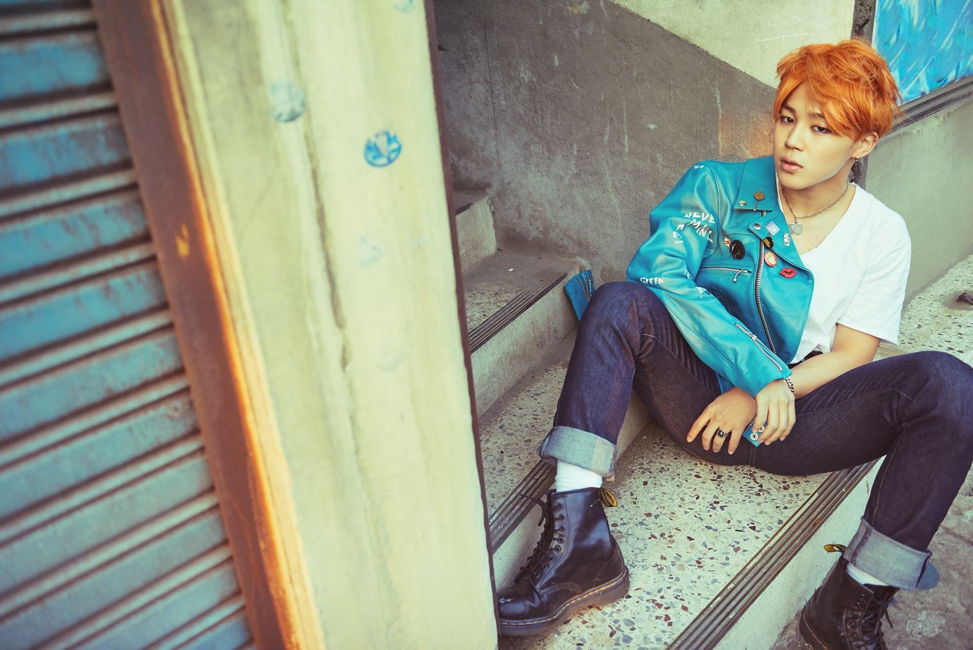 black boots, Korean Men, redhead, K-pop, Korean, 1080P, Park Ji-min, Asian, BTS, HD Wallpaper
