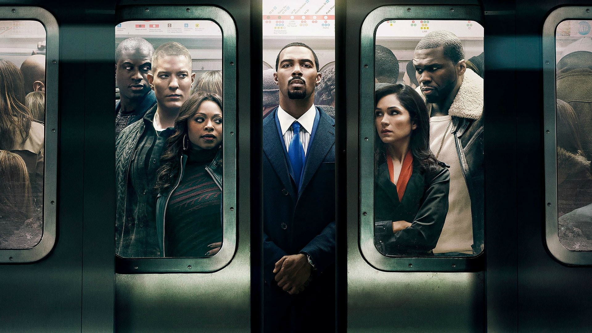 Starz, young men, commuter, transportation, TV, adult, Power (TV series), window, Joseph Sikora, Naturi Naughton, people, mode of transportation, 1080P, HD Wallpaper