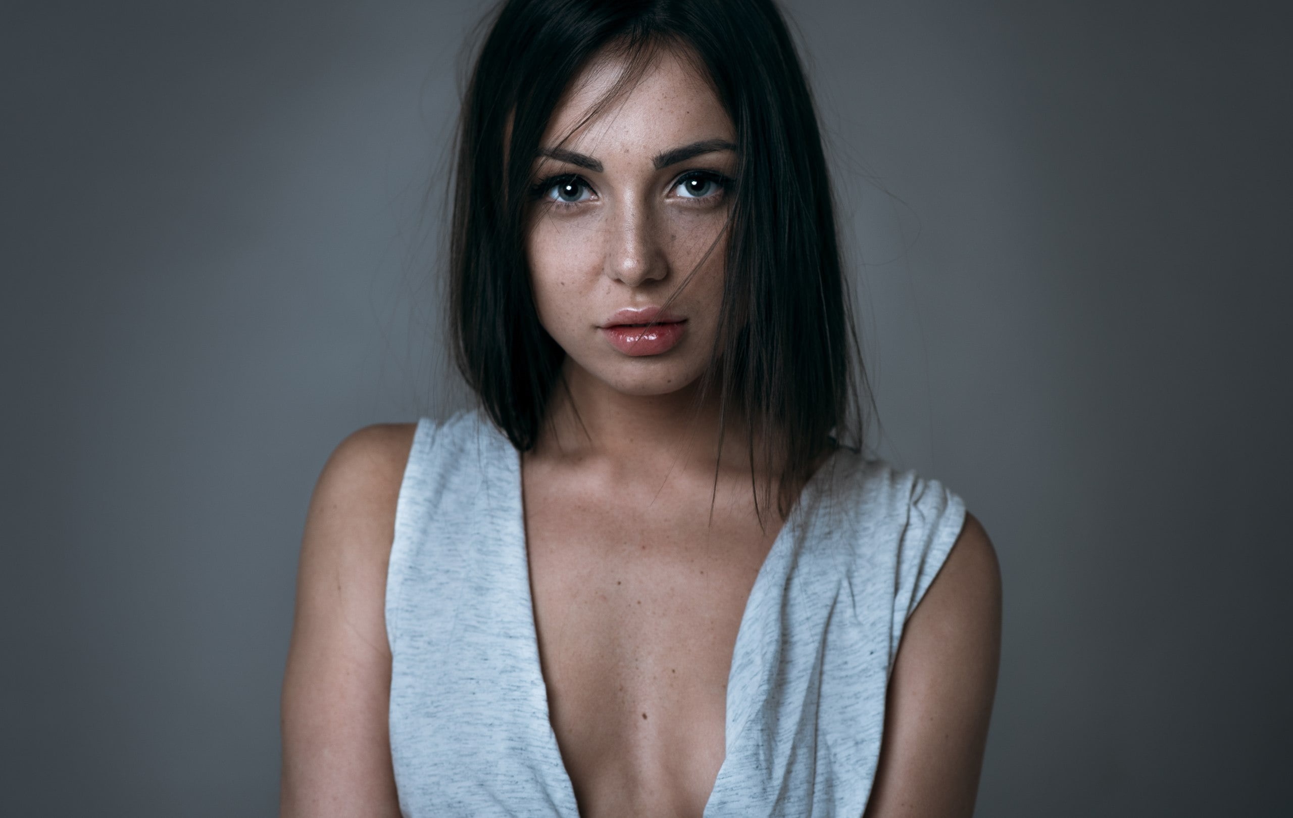 Andrey Firsov, Katia Ivanova, look, Girl, 2K, HD Wallpaper
