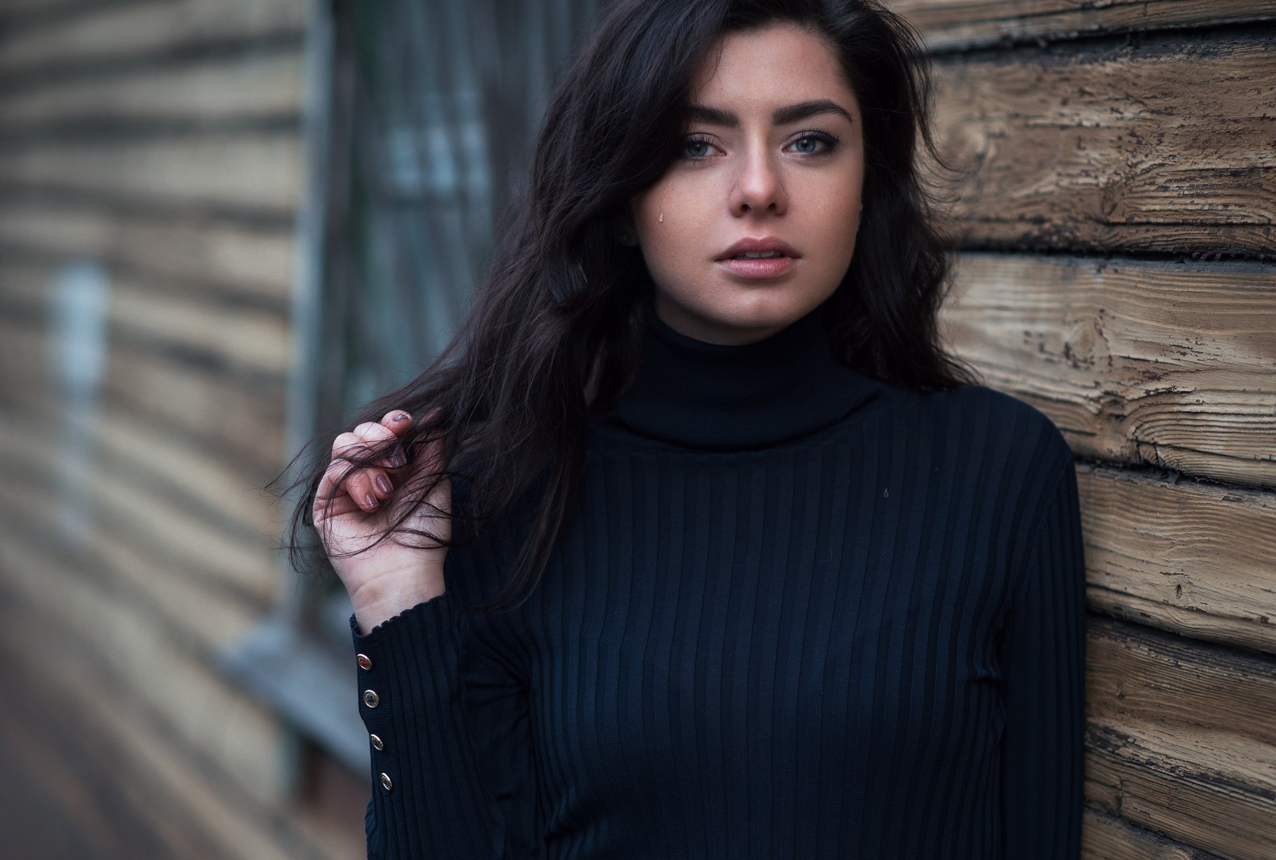 2K, Girl, Andrey Firsov, tear, HD Wallpaper