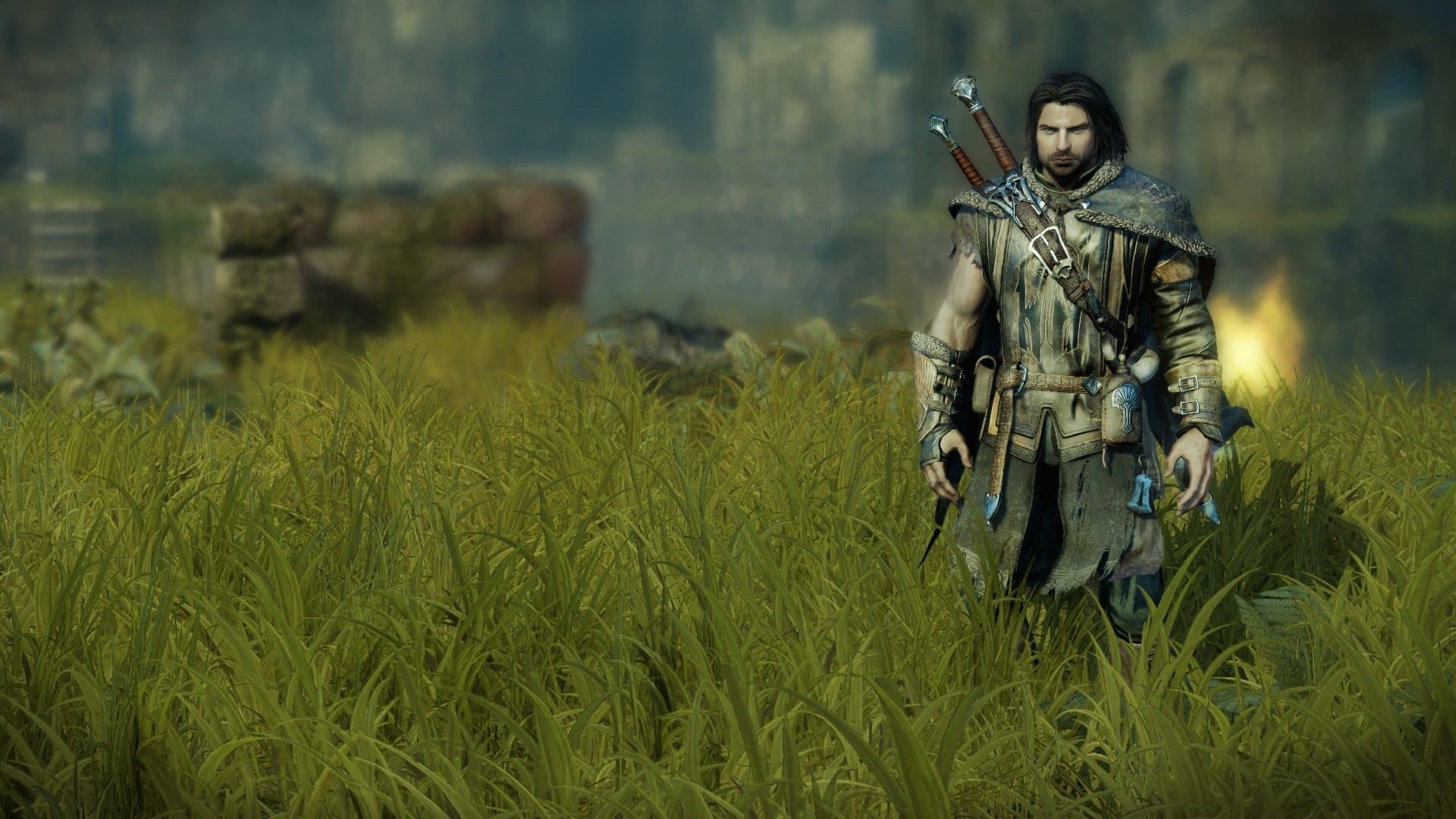 field, military, government, one person, clothing, standing, special forces, gray, 1080P, Middle-earth: Shadow of Mordor, land, holding, military uniform, HD Wallpaper
