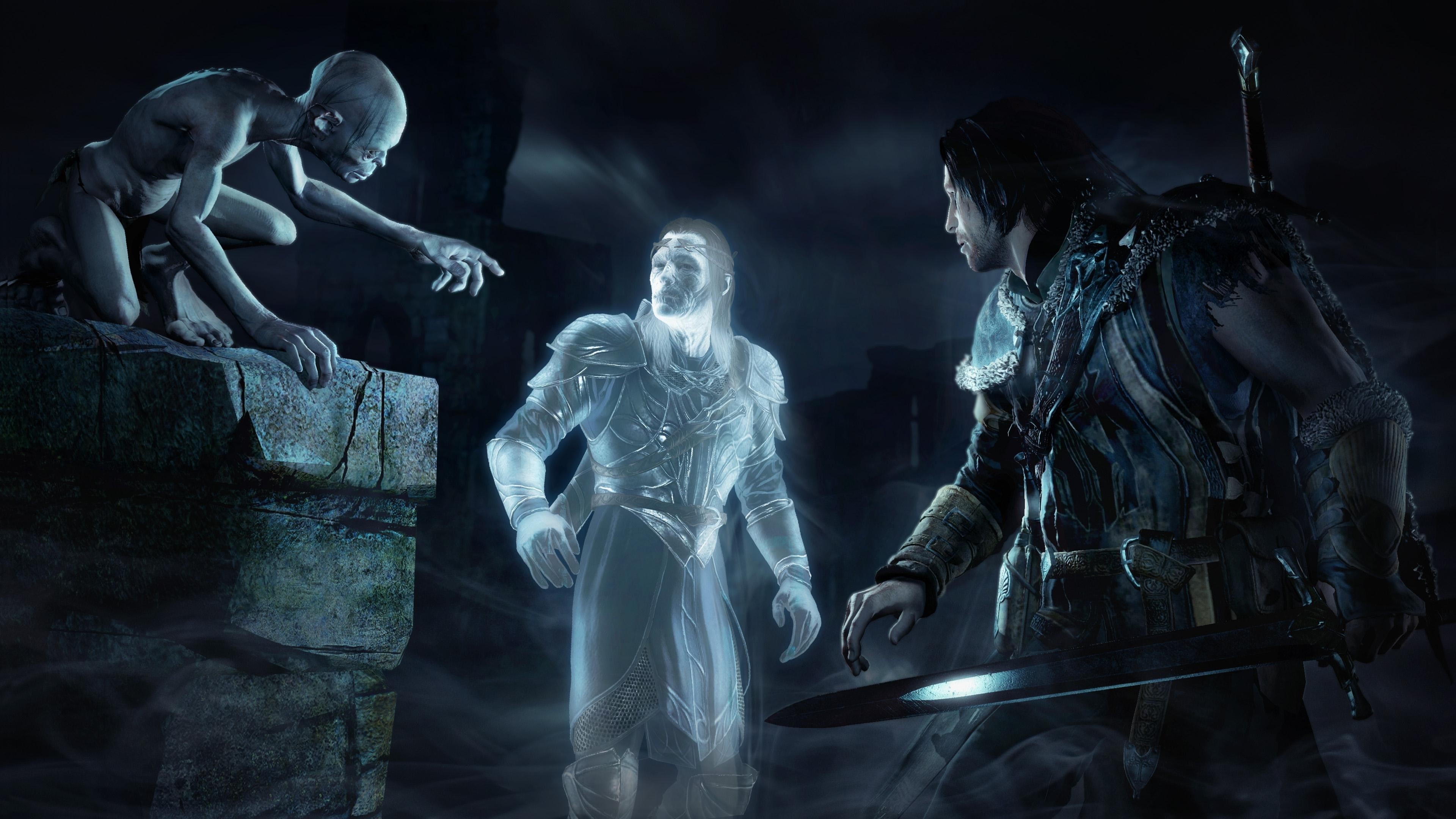 creativity, representation, communication, men, group of people, statue, Middle earth: Shadow Of Mordor, 4K, low angle view, human representation, indoors, HD Wallpaper
