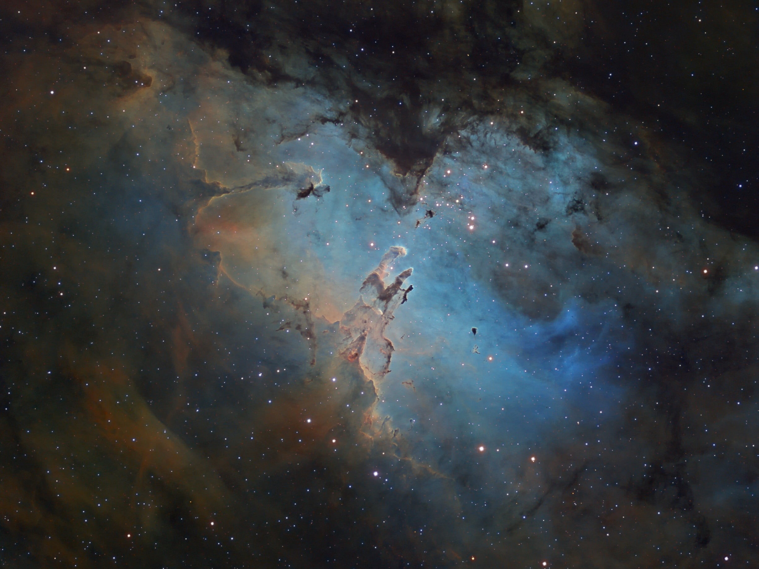 stars, 1080P, Nebula, M16, Eagle, HD Wallpaper