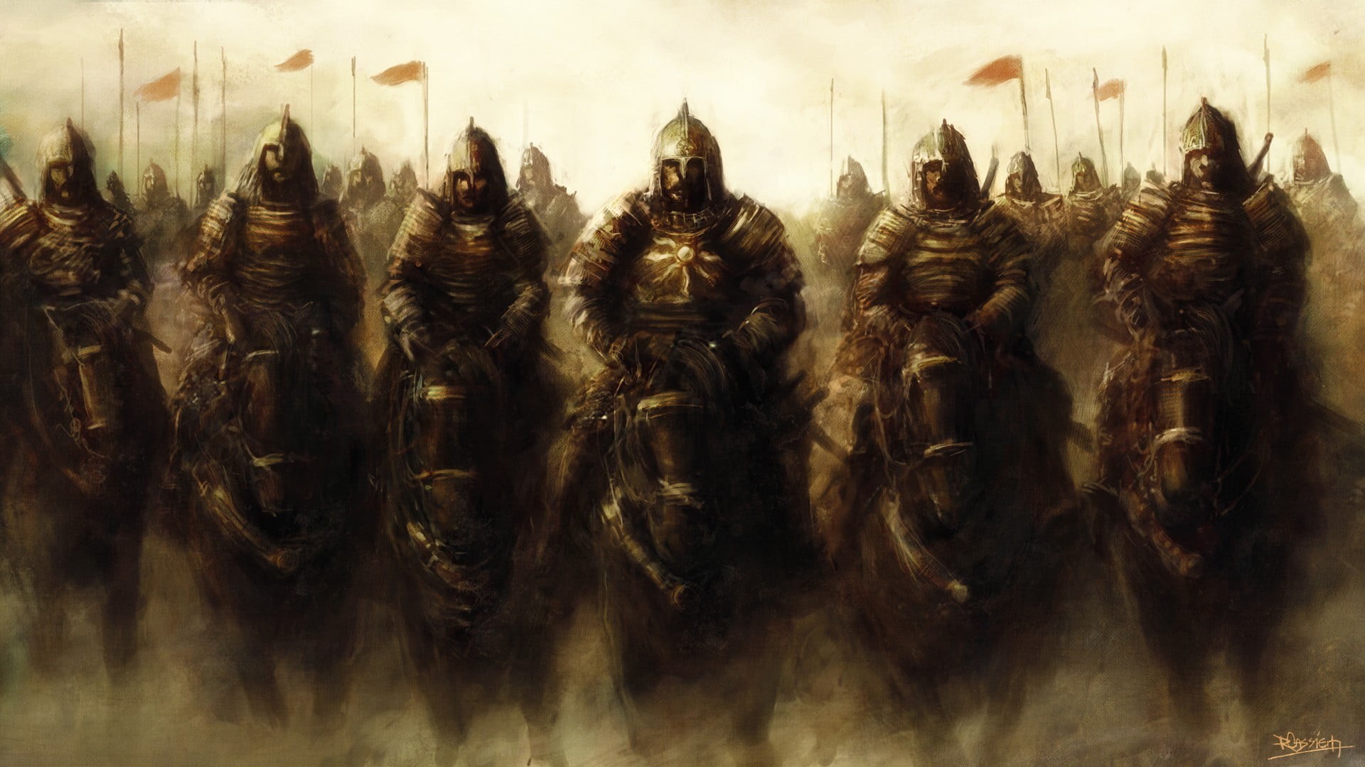 the past, food, armed forces, knights, food and drink, horse, large group of objects, side by side, 1080P, indoors, no people, panoramic, travel, day, HD Wallpaper