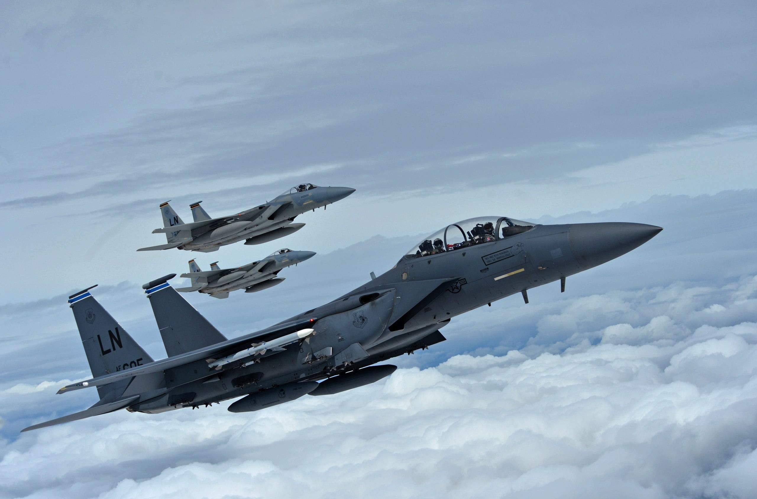 F-15E Strike Eagle, F-15C Eagle, McDonnell Douglas, 2K, fighters, HD Wallpaper
