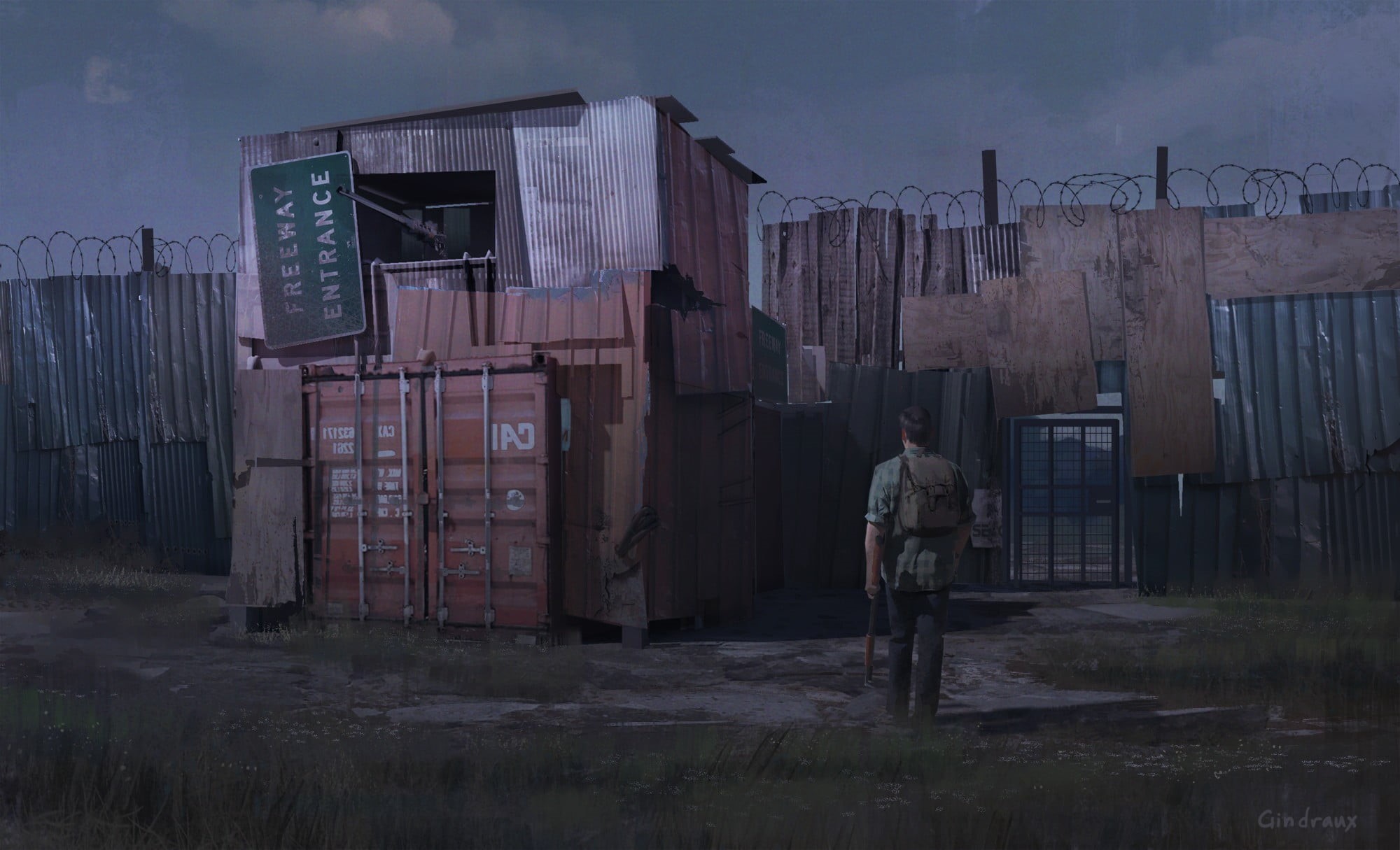 communication, real people, deterioration, nature, container, outdoors, The Last of Us, men, 1080P, sky, apocalyptic, one person, built structure, concept art, HD Wallpaper