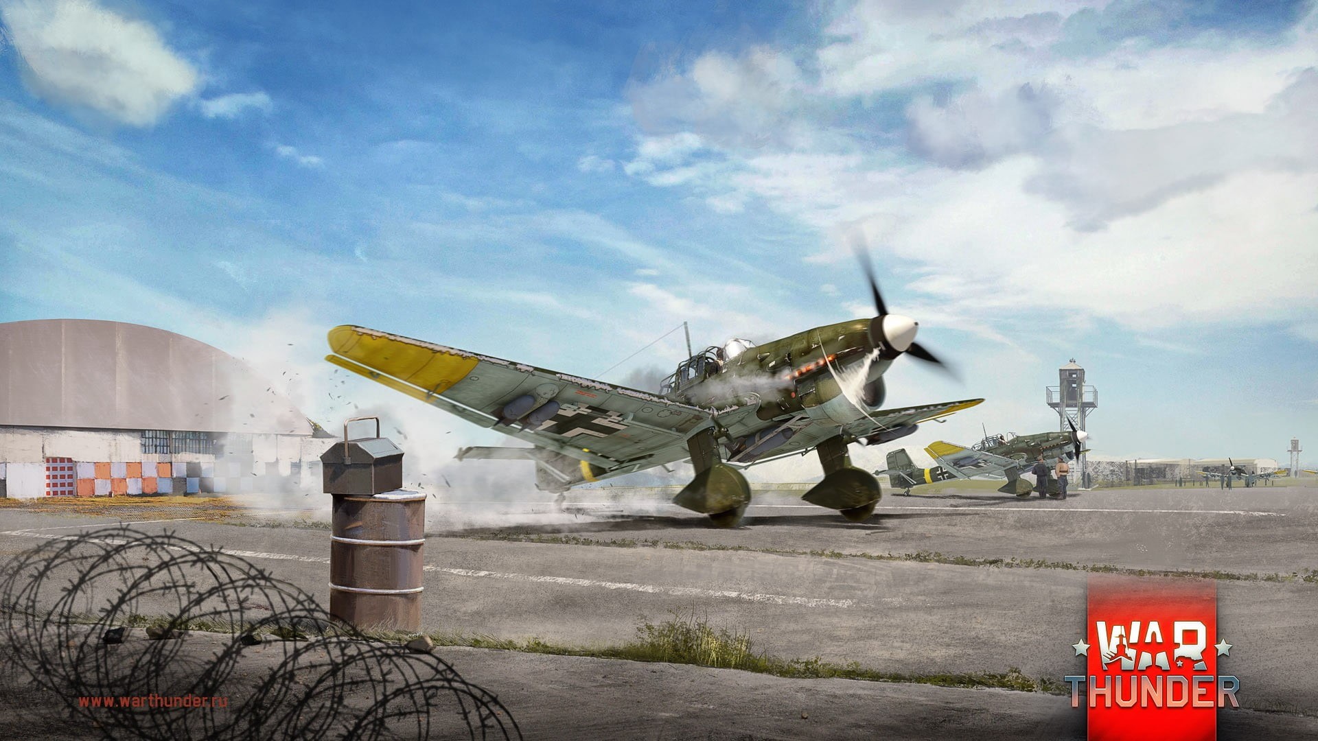 outdoors, Gaijin Entertainment, video games, cloud - sky, fighter plane, nature, conflict, armed forces, army, military, 1080P, weapon, day, air vehicle, HD Wallpaper