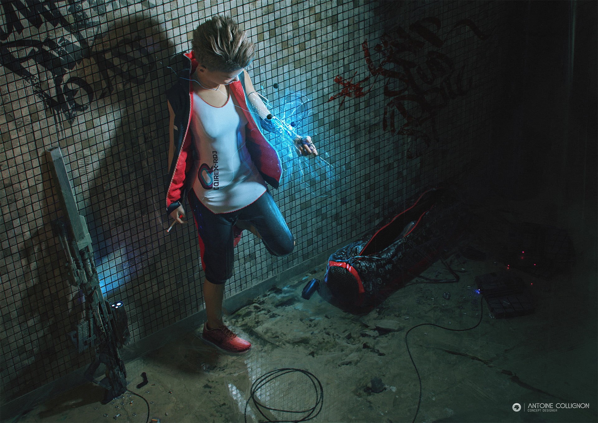front view, Augmentation, screenshot, full length, leisure activity, women, real people, one person, videogame, indoors, lifestyles, young adult, clothing, HD Wallpaper