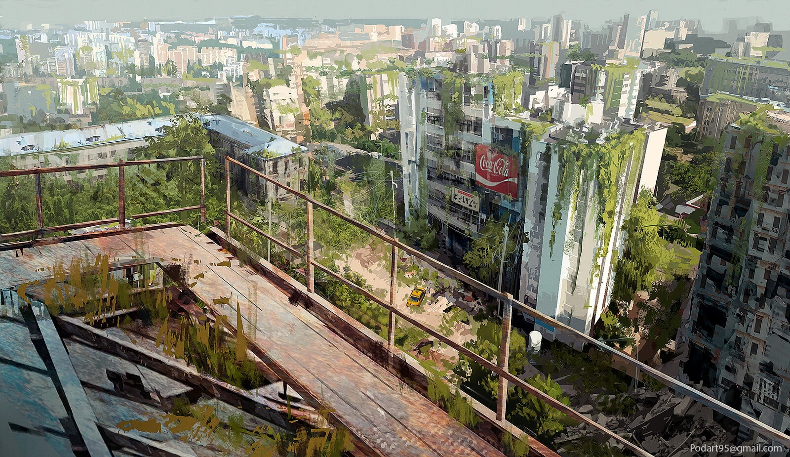dystopian, building, 720P, digital art, HD Wallpaper