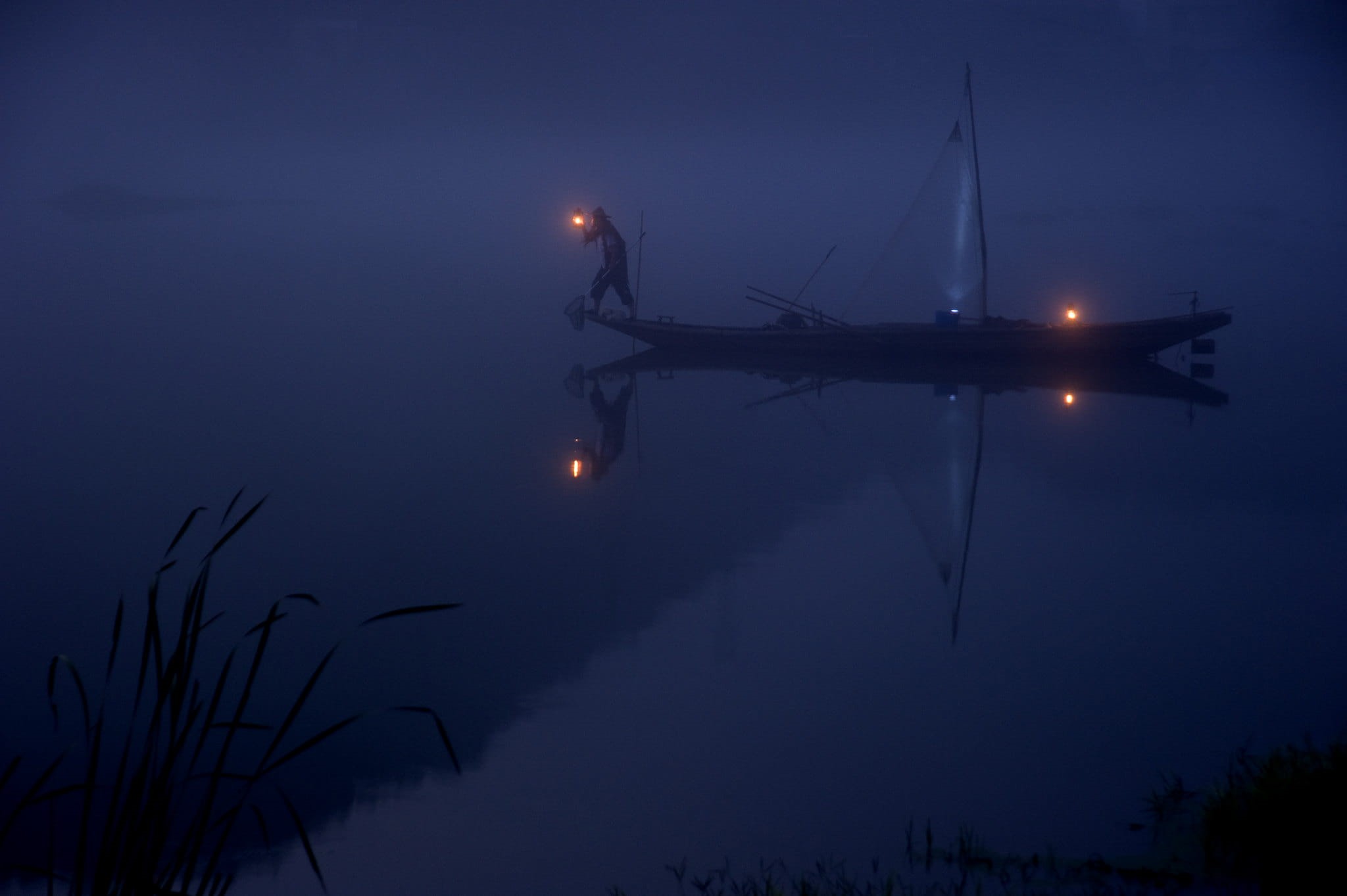 night, darkness, man, government, ship, moon, 1080P, nautical Vessel, airplane, dark, silhouette, sky, aerospace industry, mode of transportation, outdoors, HD Wallpaper