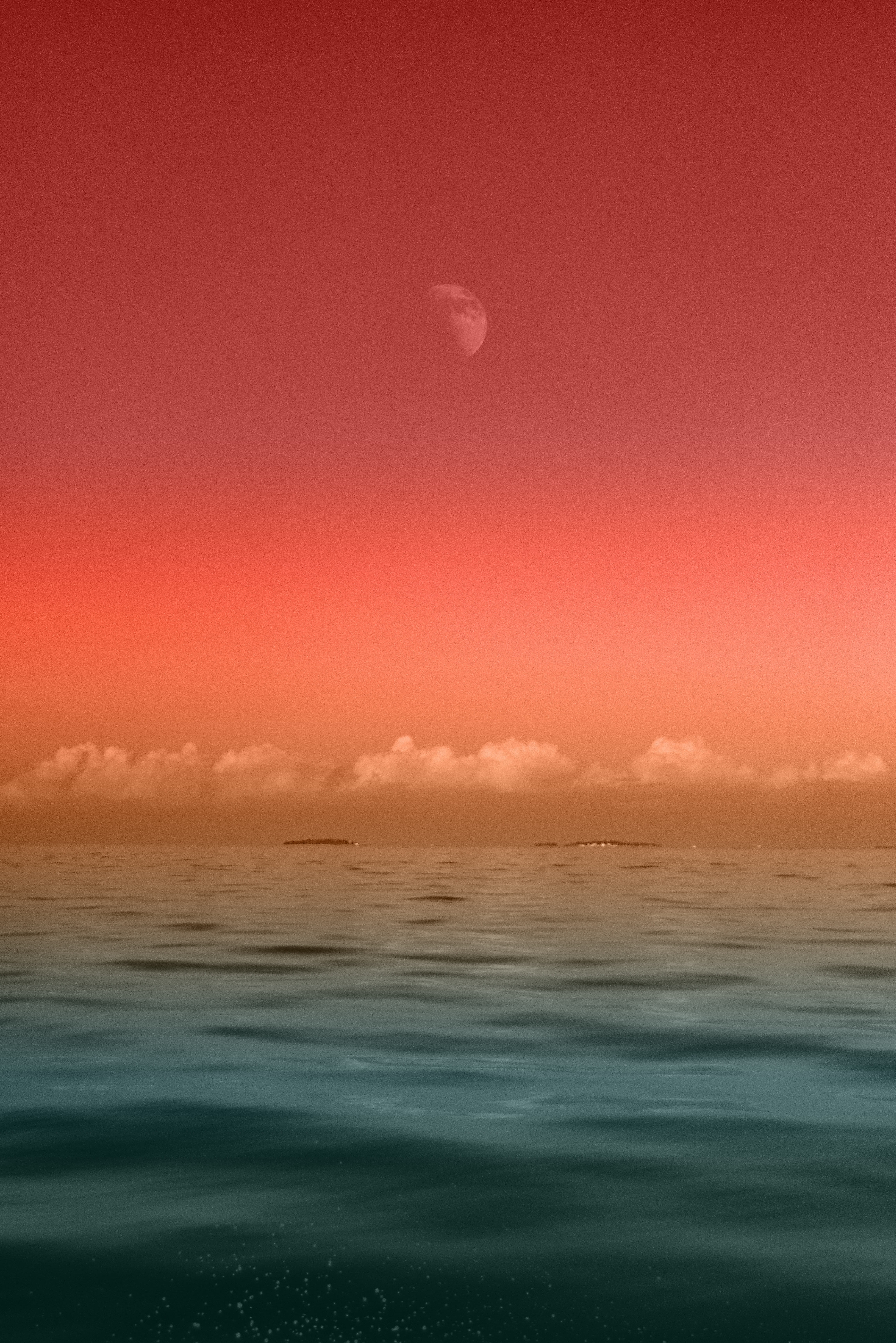 horizon, sunlight, dawn, sunrise - Dawn, wave, scenics, beauty In Nature, summer, photography, no People, orange Color, gradient, nature, weather, tranquil Scene, Phone HD Wallpaper