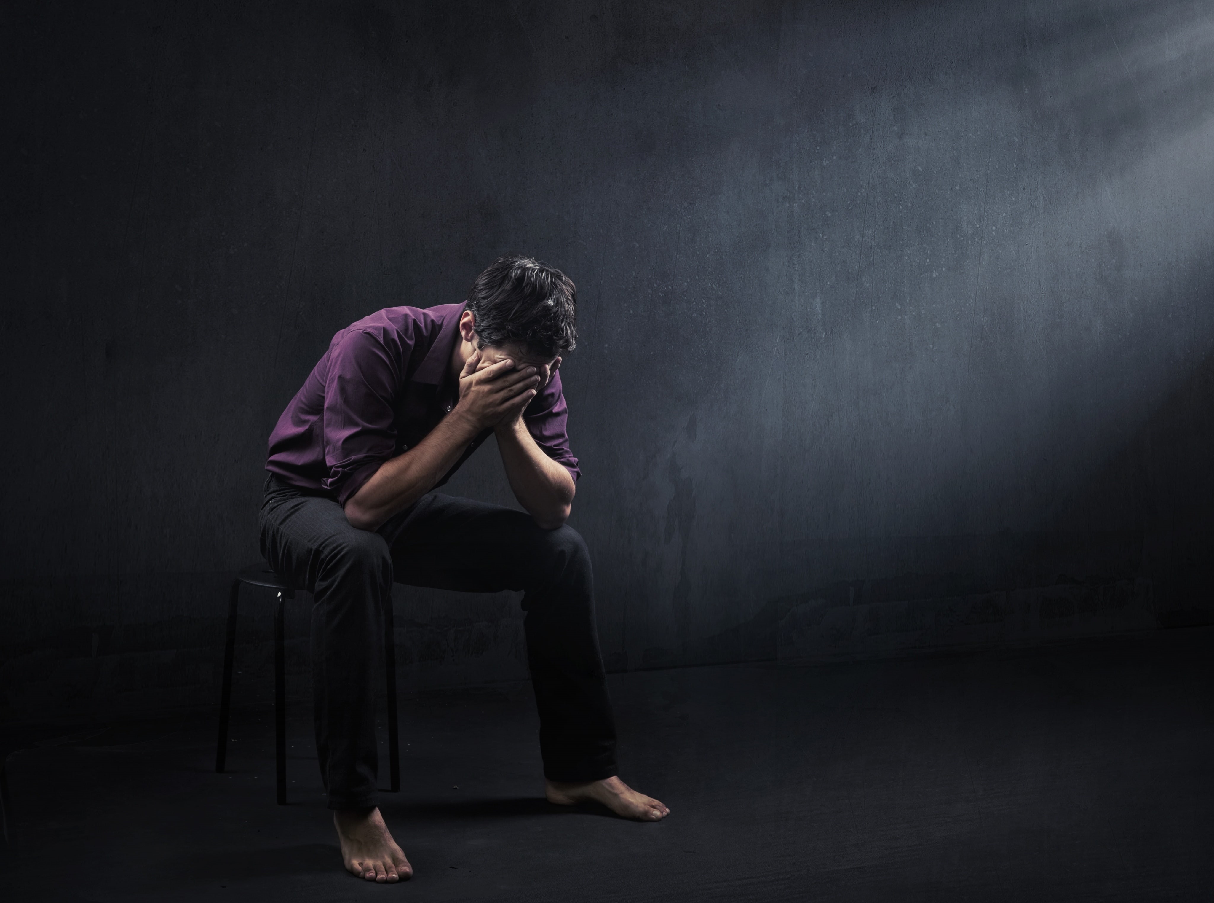 upset, 4K, Dark, male, Black, Aero, sad, Alone, HD Wallpaper