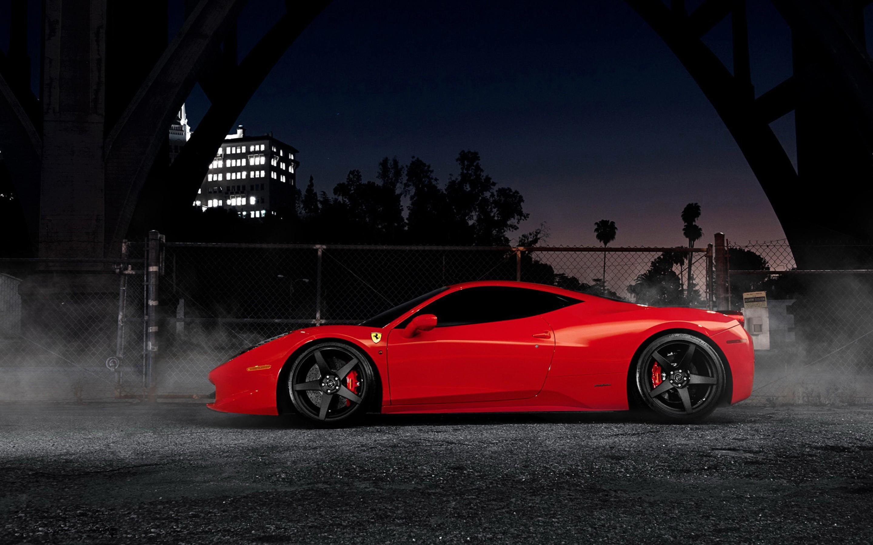 ferrari, ferrari 458, cars, red, 2K, HD Wallpaper