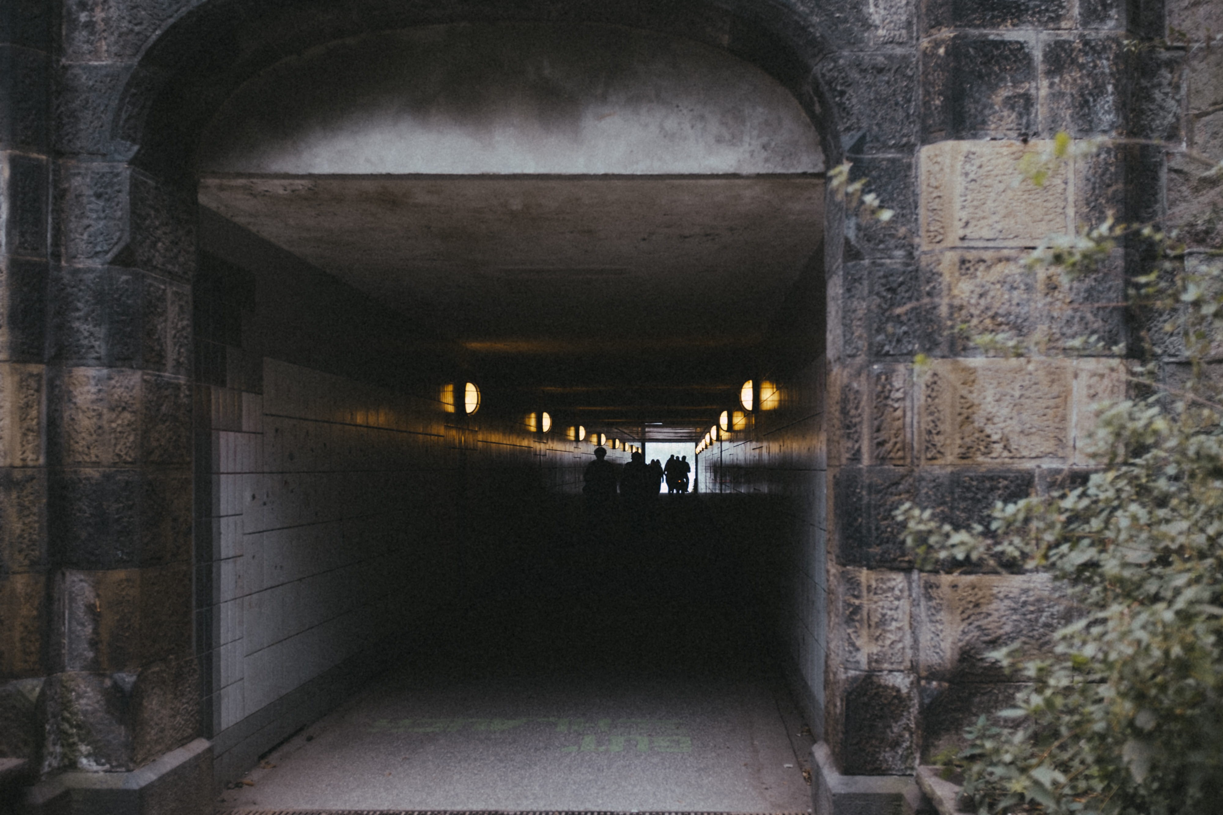 human, travel, focus, transportation, wall - building feature, exit, entrance, illuminated, bridge - man made structure, crowd, people, the way forward, HD Wallpaper