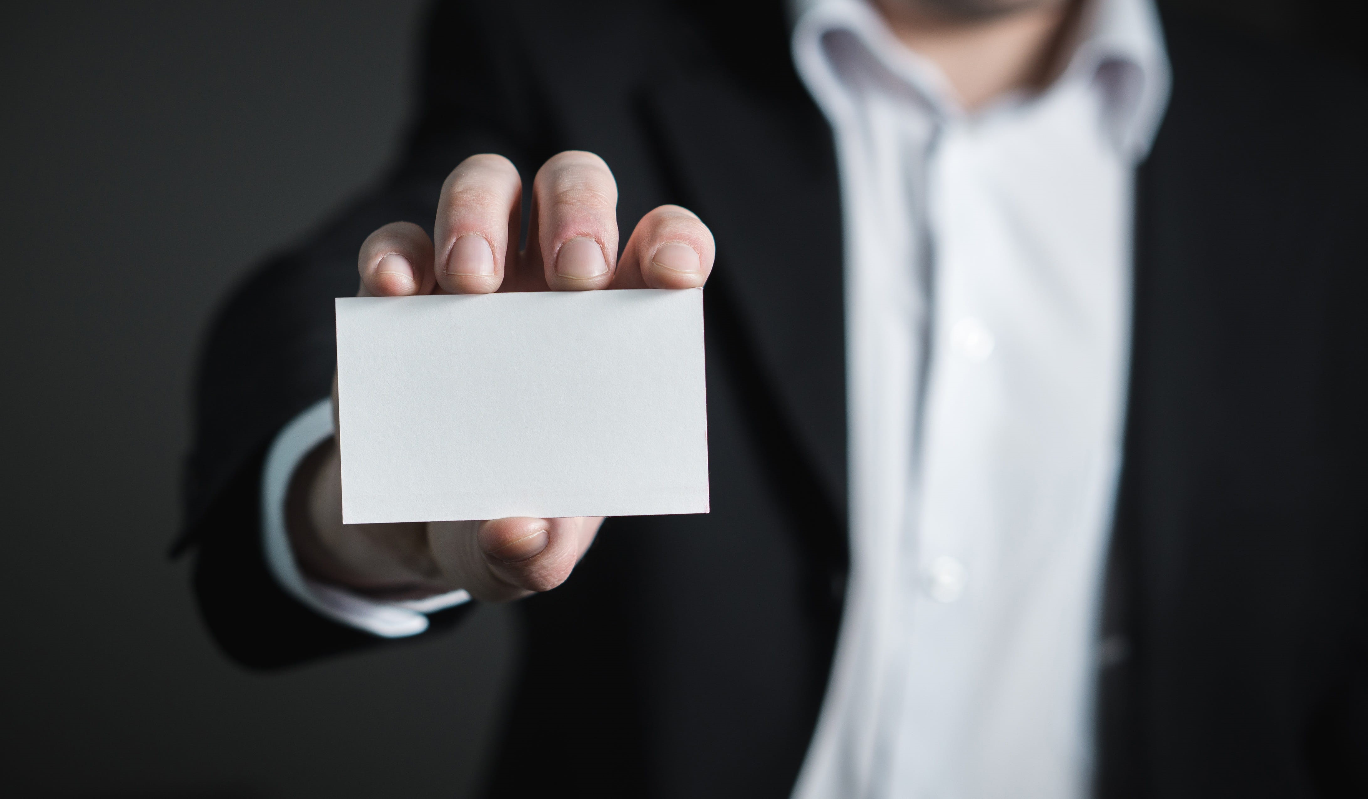 card, business person, copy space, white color, human hand, corporate, contact, black, men, close, close-up, meeting, background, 4K, identity, hold, marketing, HD Wallpaper