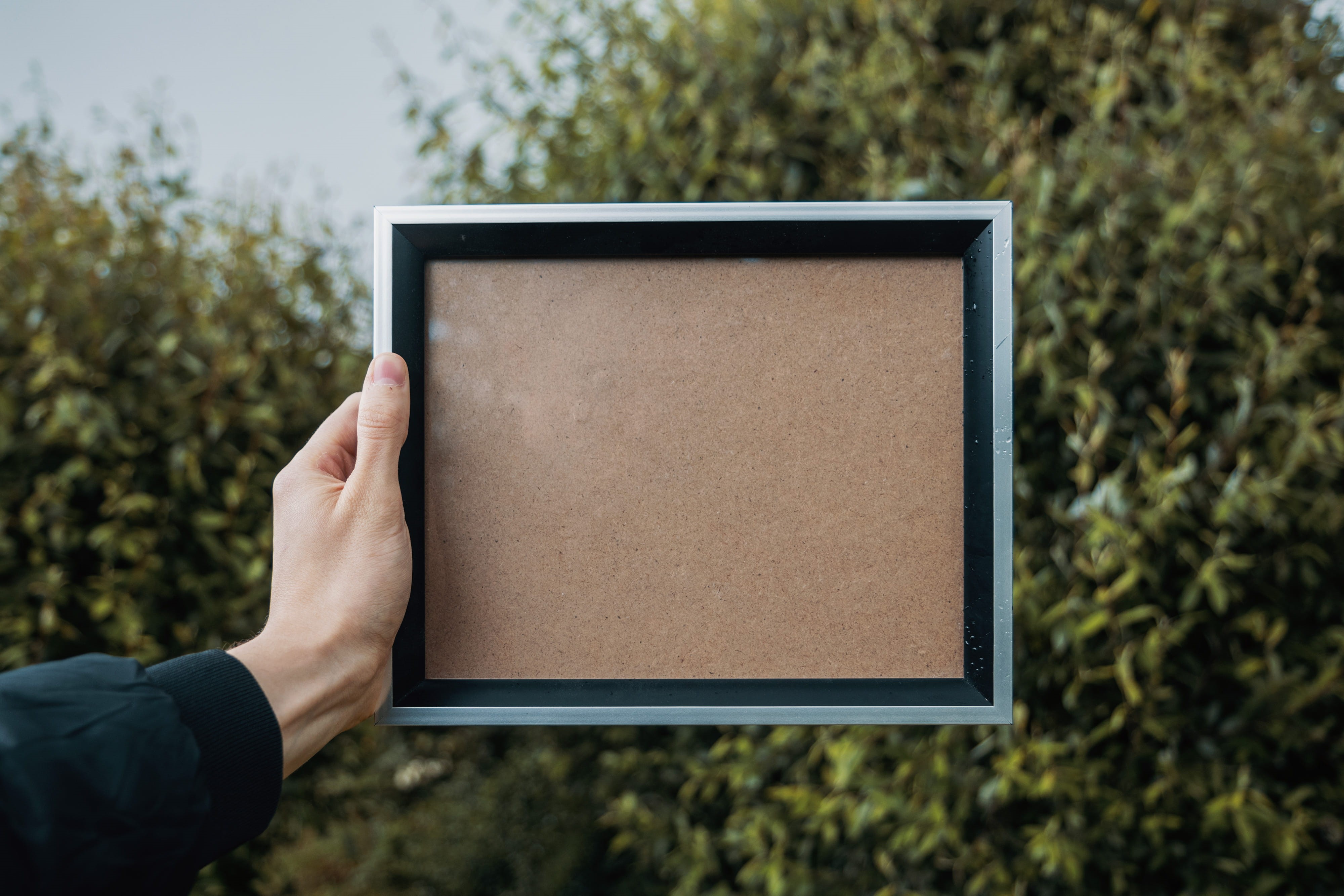 copy Space, personal perspective, white, caucasian Ethnicity, Memories, holding frame, day, one Person, focus on foreground, frame, hand, 4K, adult, blank frame, HD Wallpaper